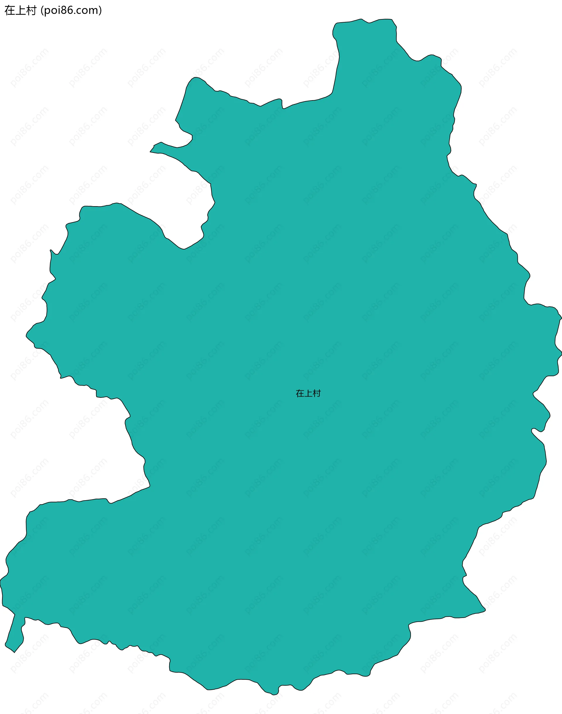 在上村边界地图