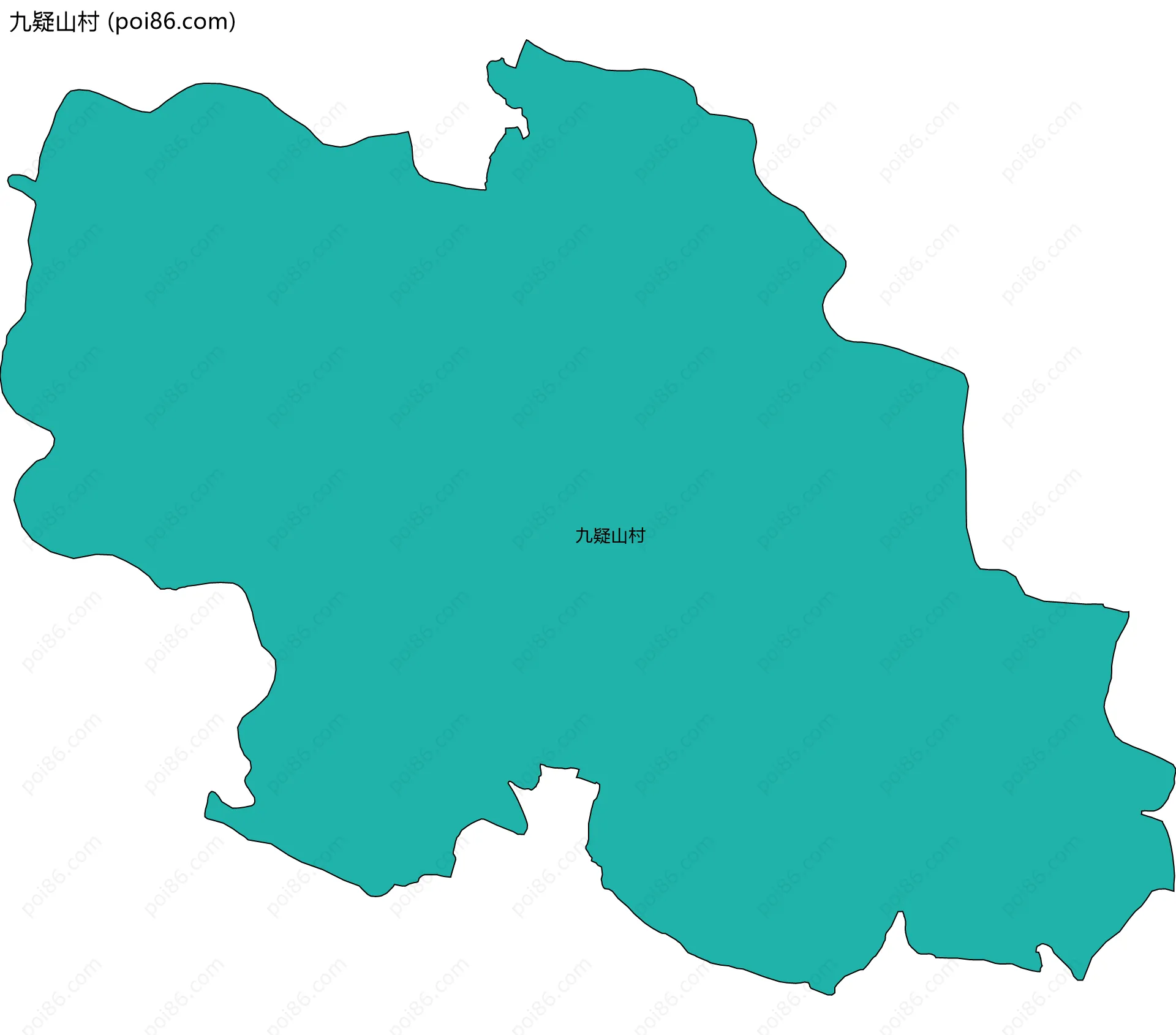 九疑山村边界地图