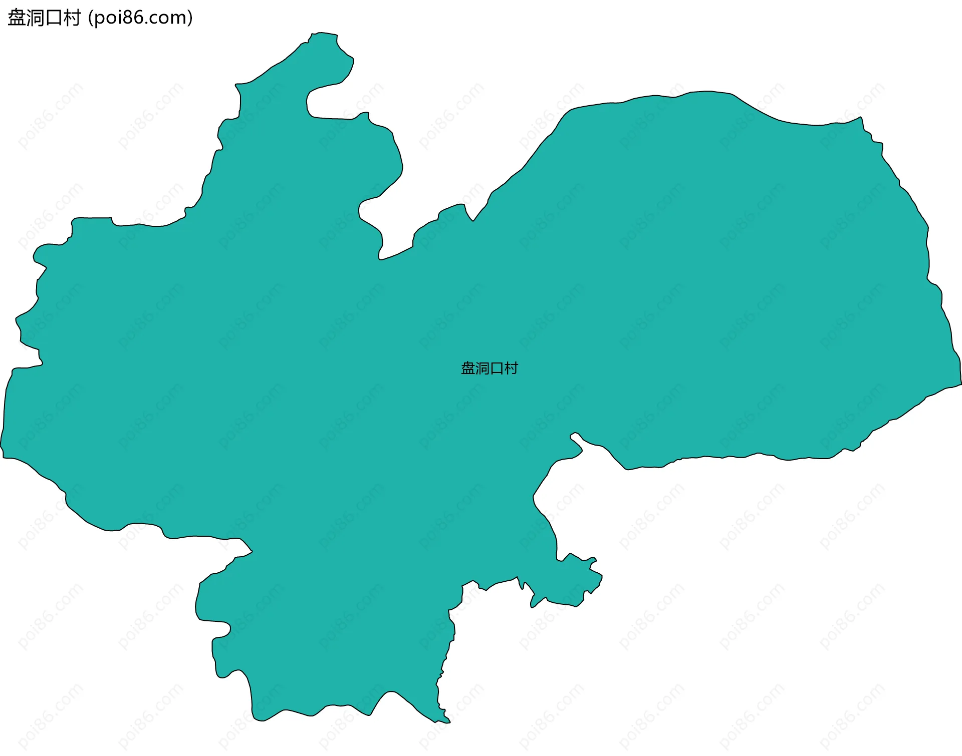 盘洞口村边界地图