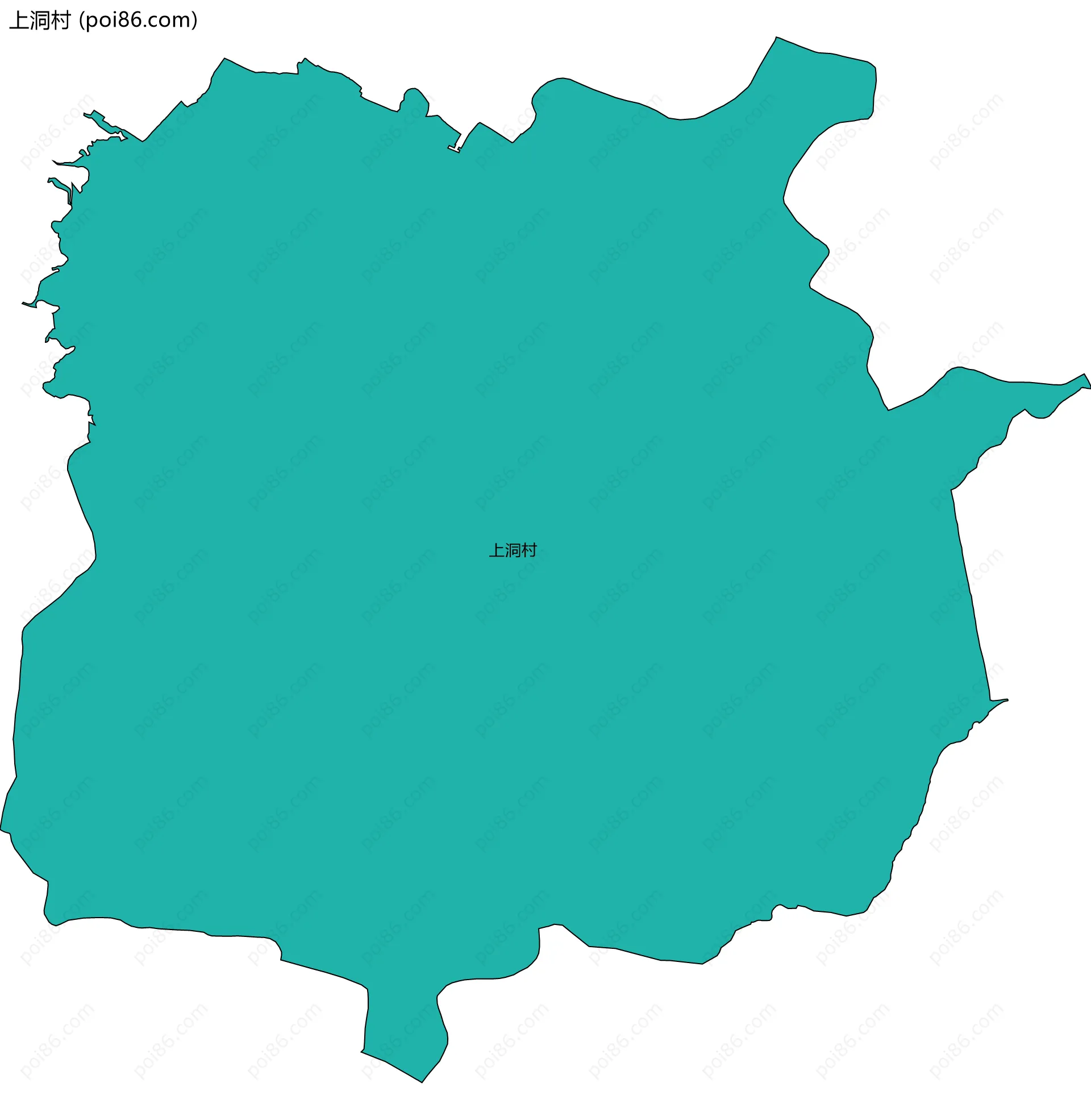 上洞村边界地图