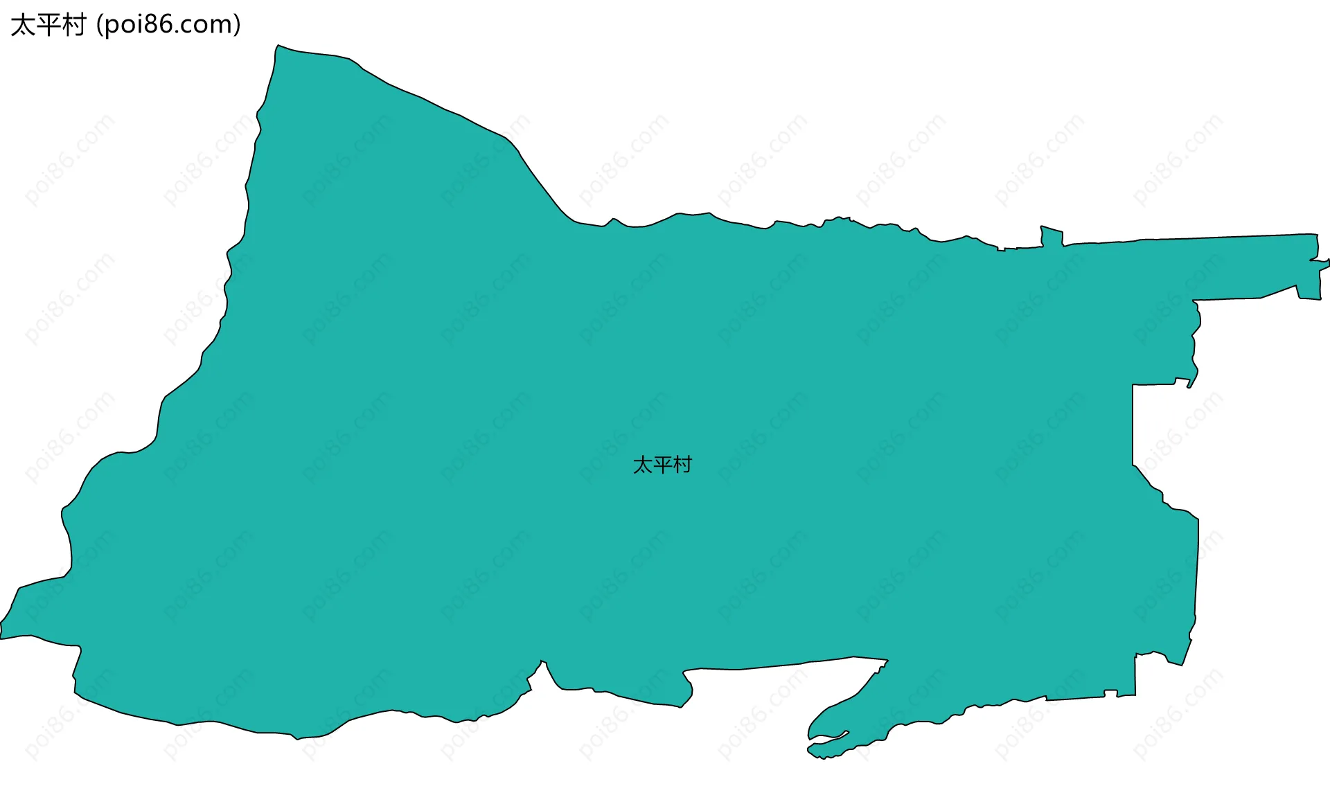 太平村边界地图