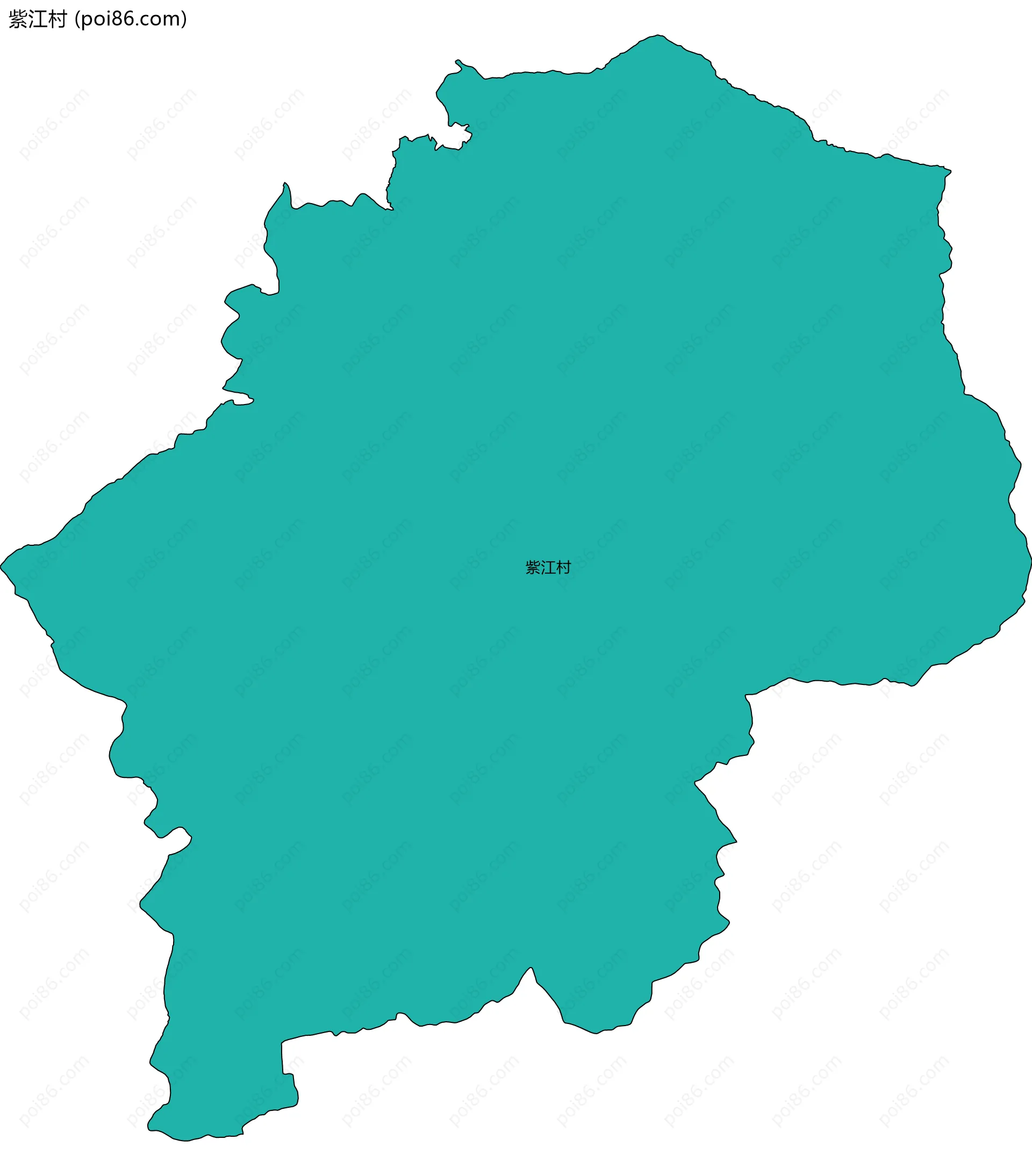 紫江村边界地图
