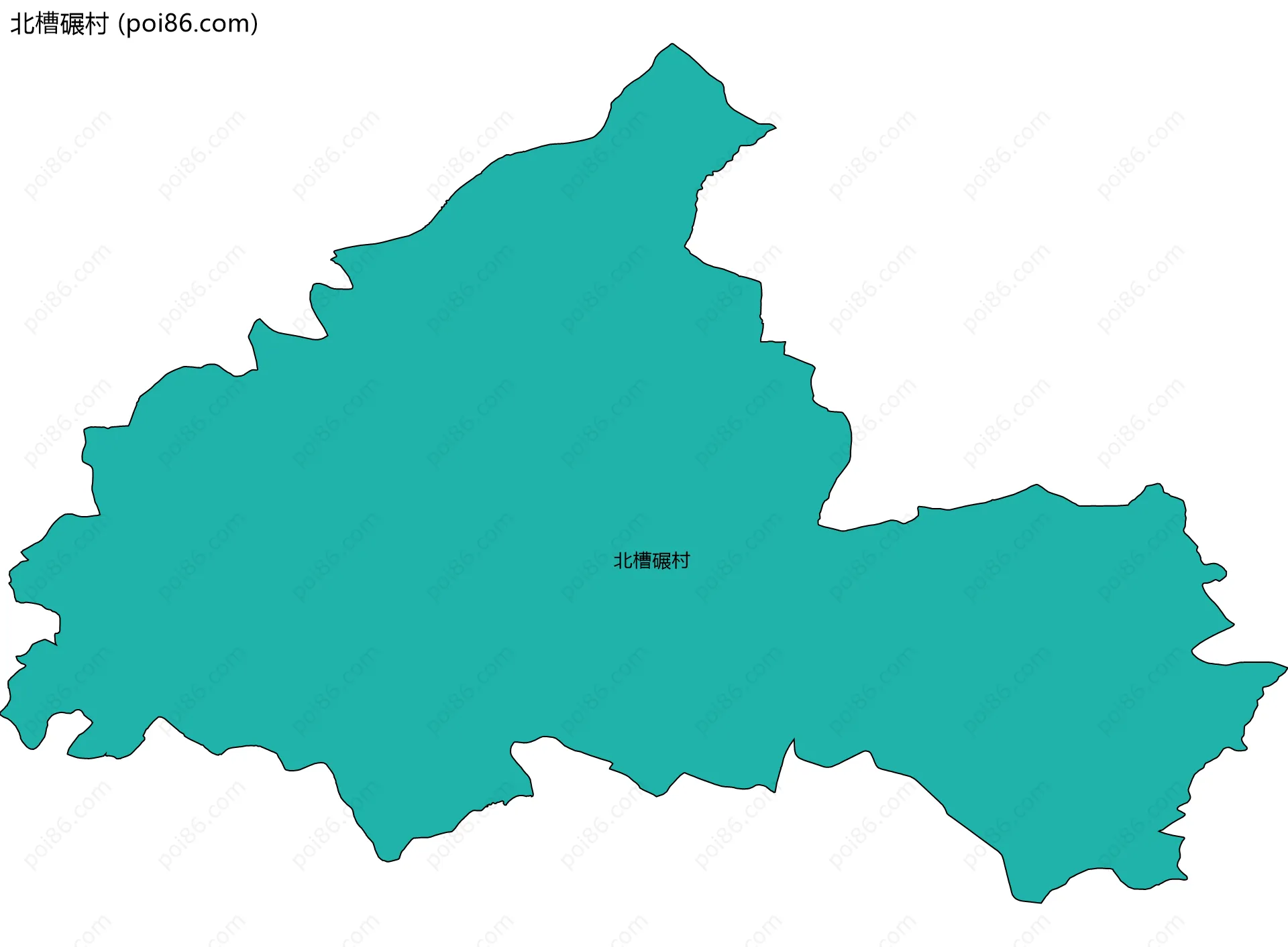 北槽碾村边界地图