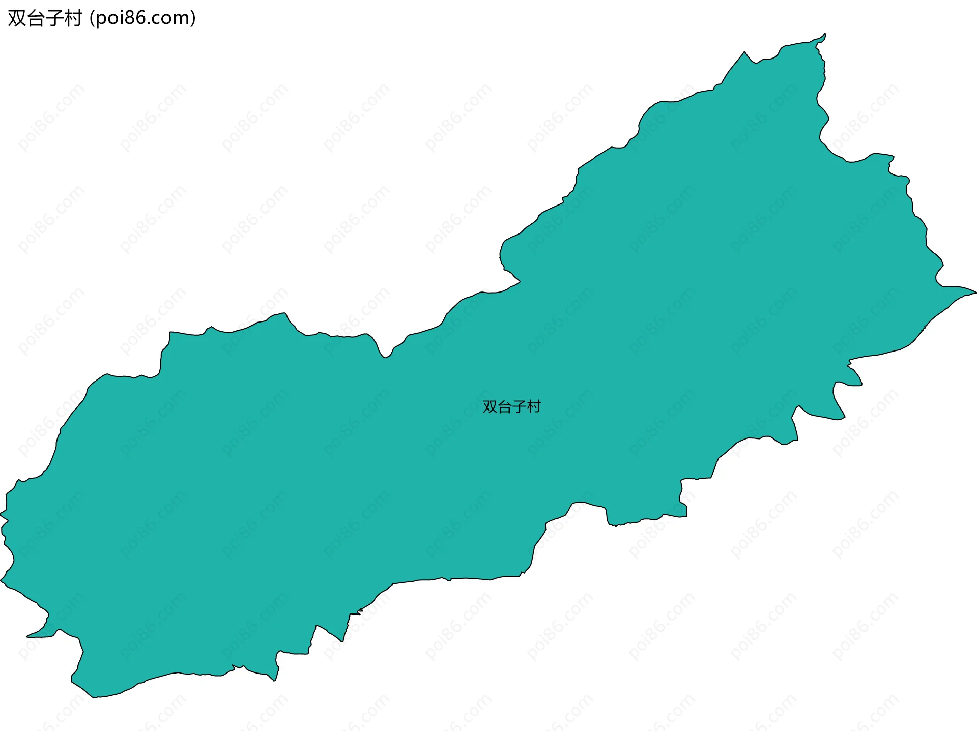 双台子村边界地图