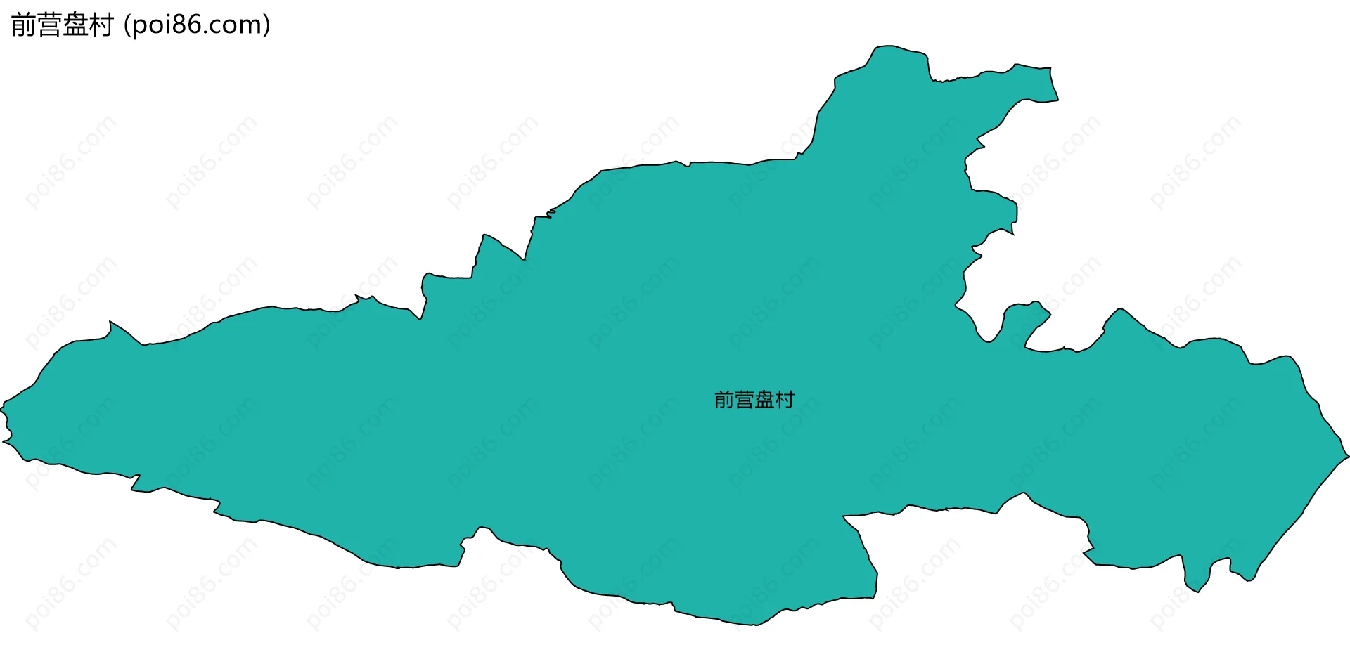 前营盘村边界地图