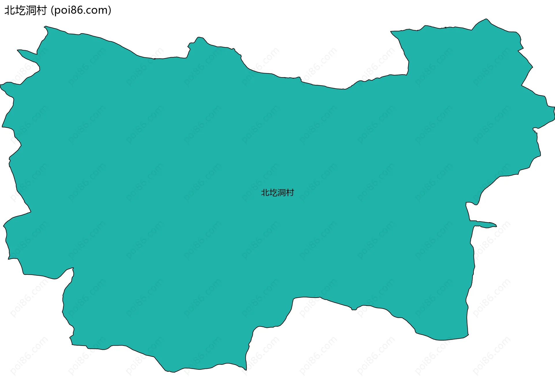 北圪洞村边界地图