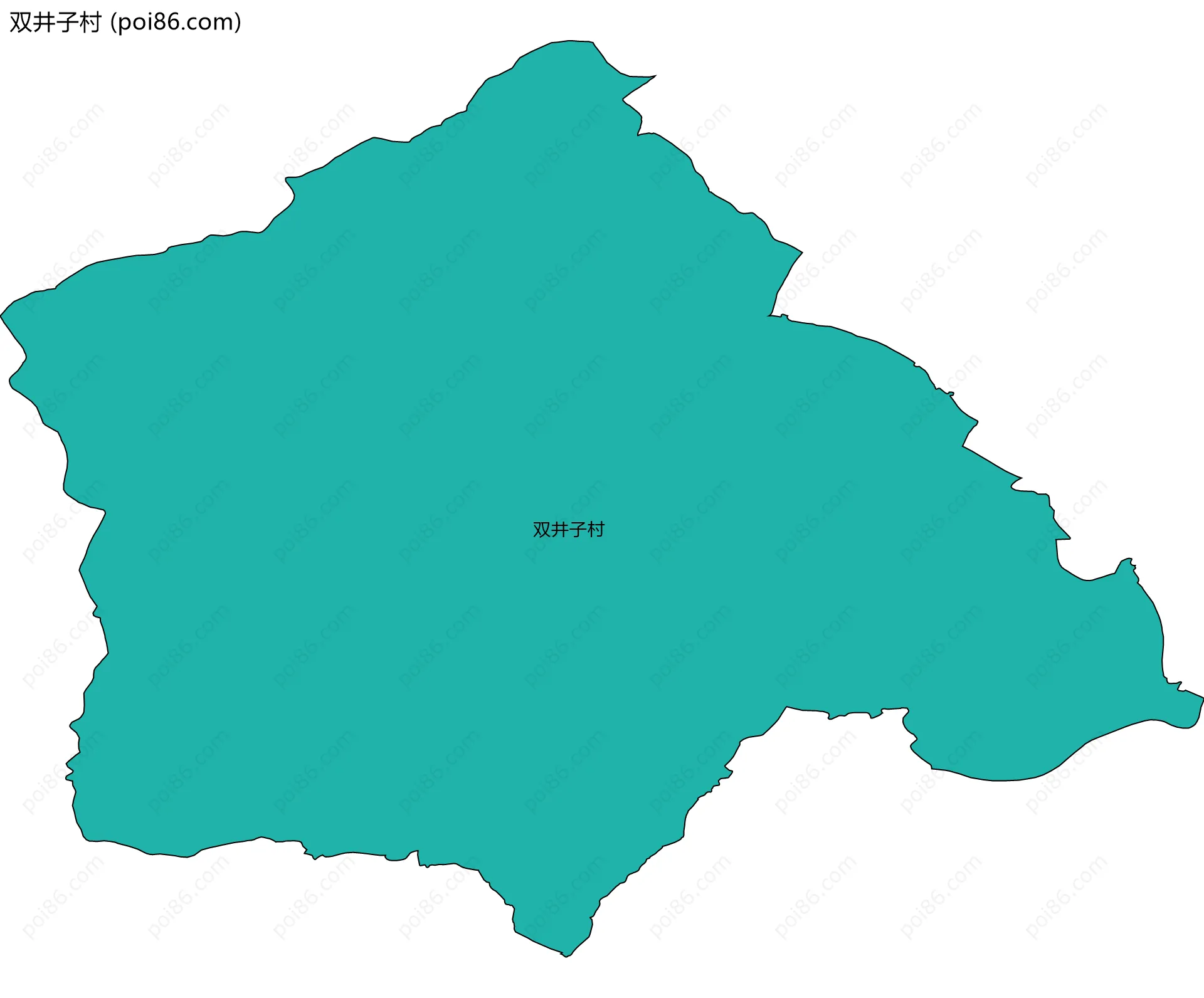 双井子村边界地图
