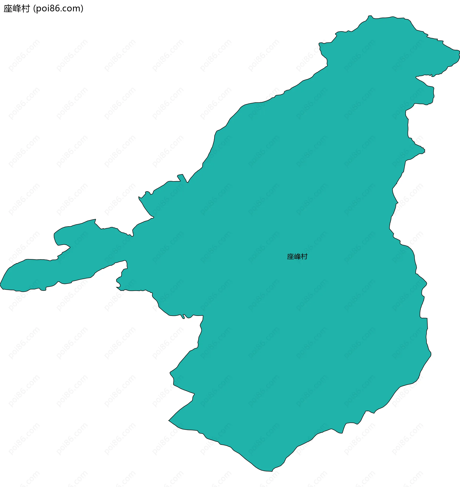 座峰村边界地图