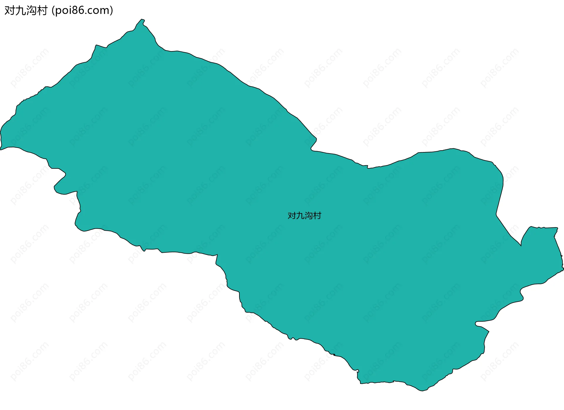 对九沟村边界地图