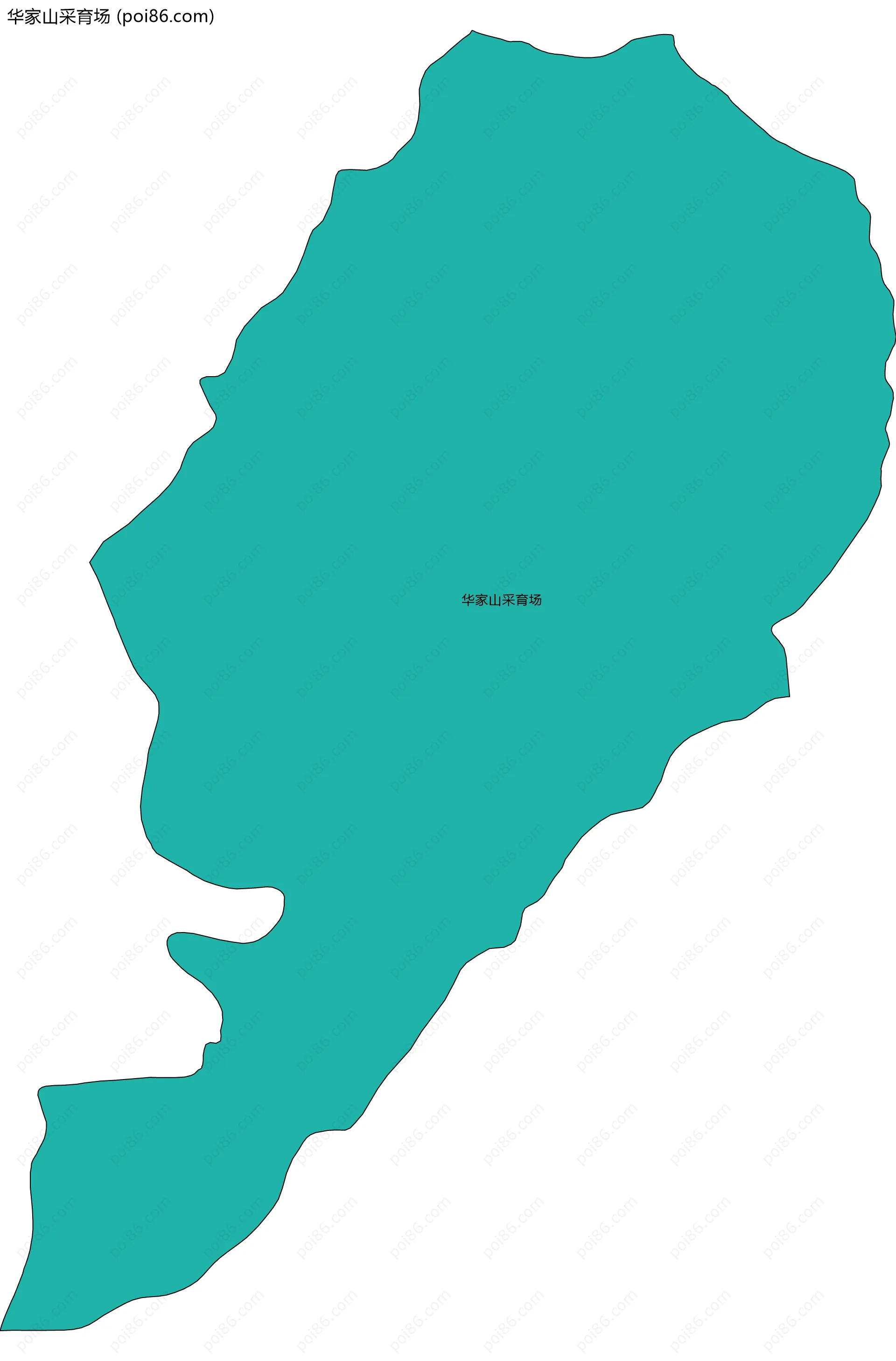 华家山采育场边界地图