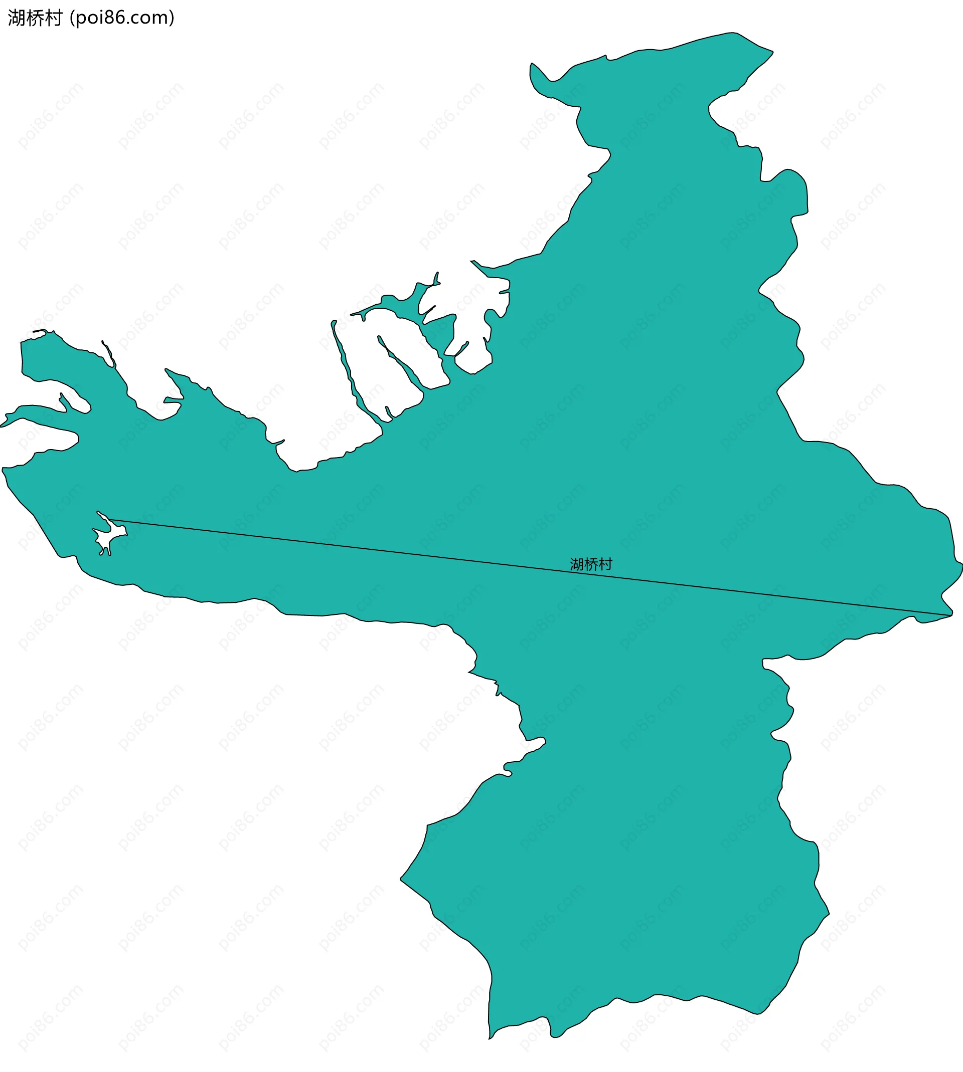 湖桥村边界地图