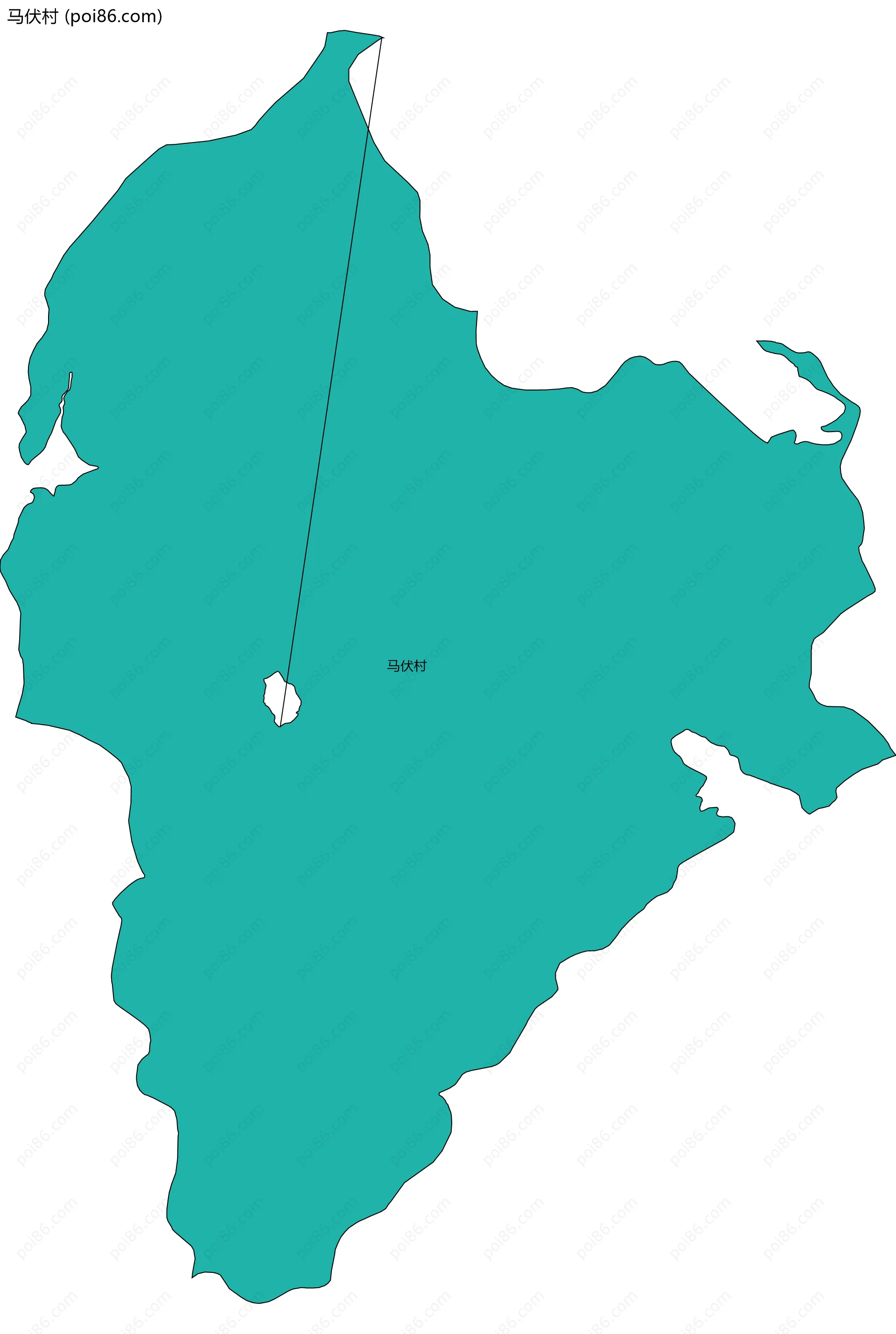 马伏村边界地图