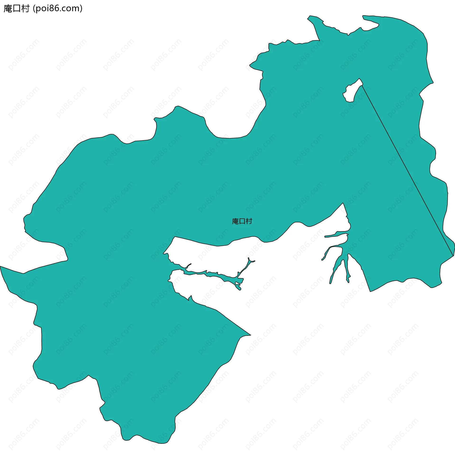 庵口村边界地图