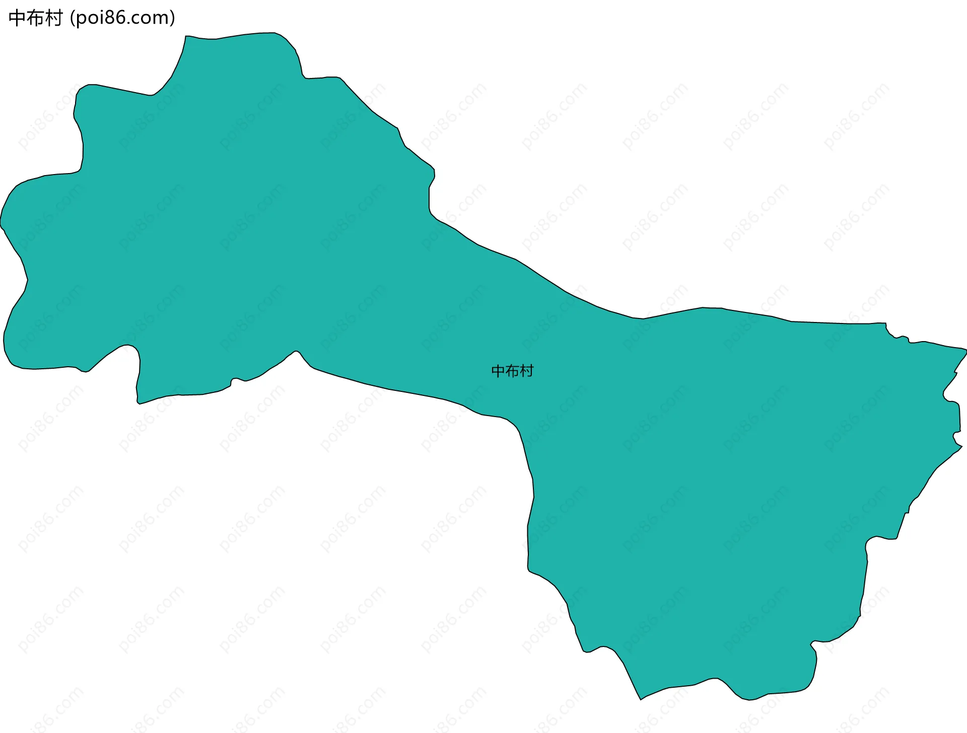 中布村边界地图