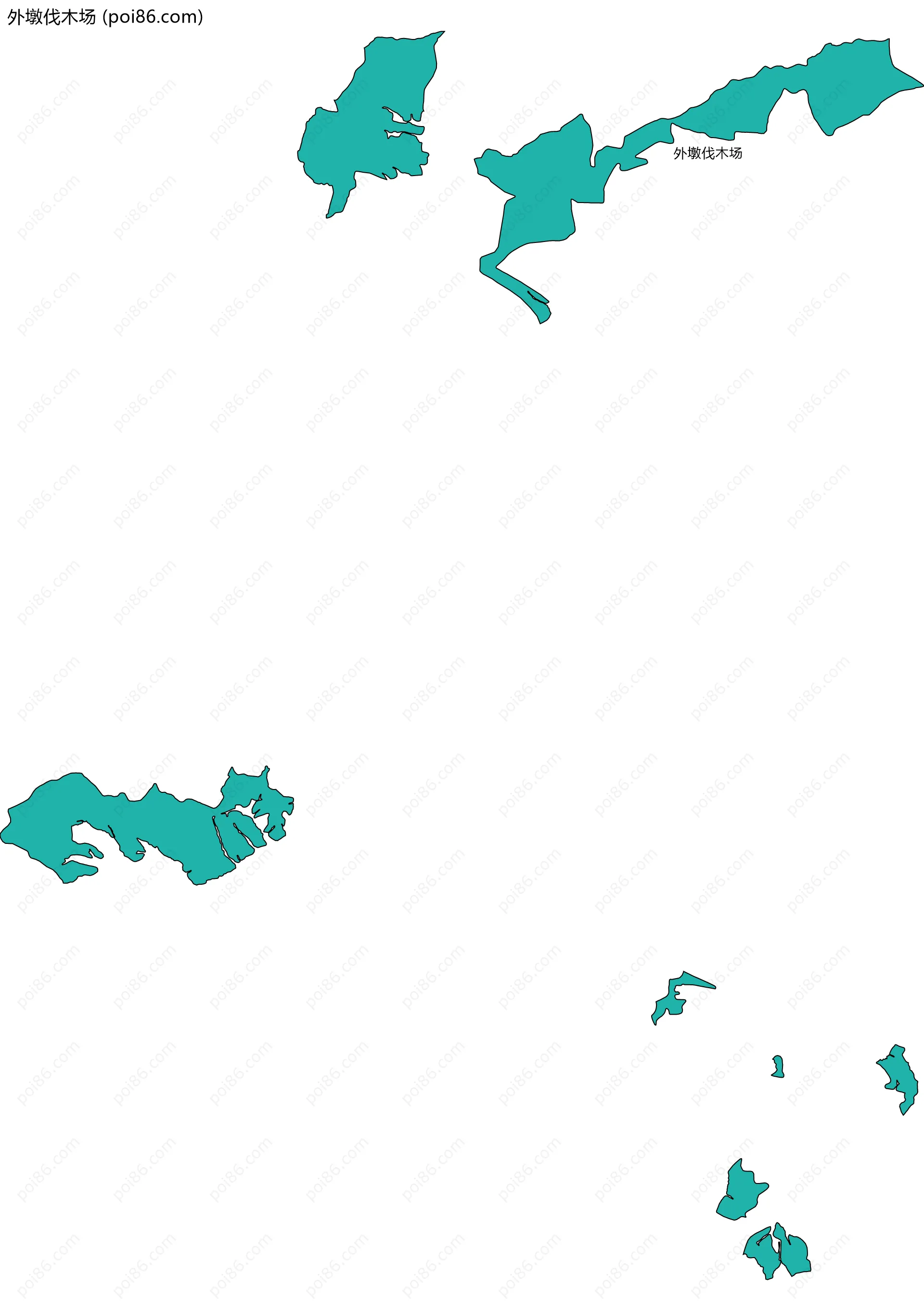 外墩伐木场边界地图