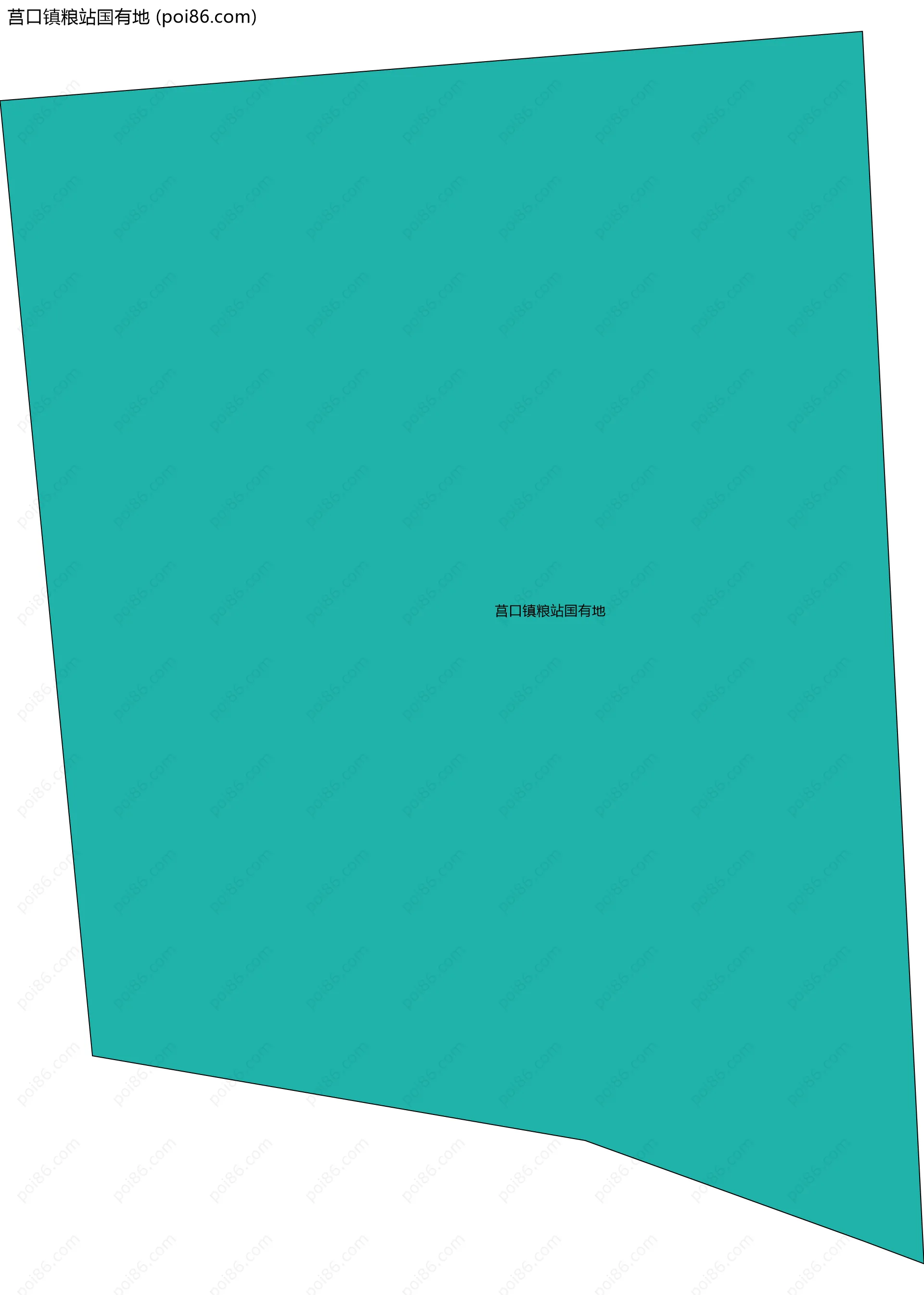 莒口镇粮站国有地边界地图