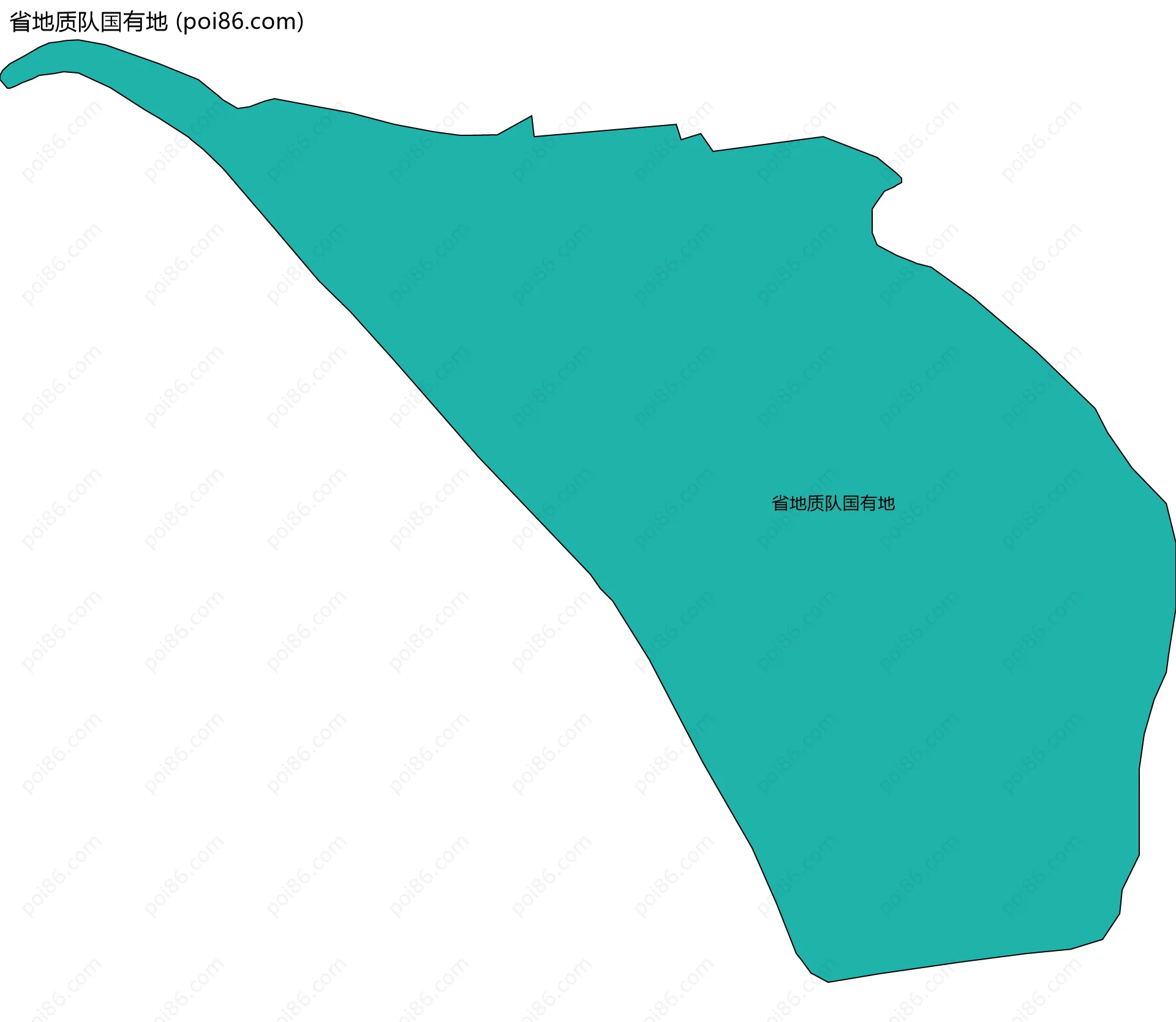 省地质队国有地边界地图