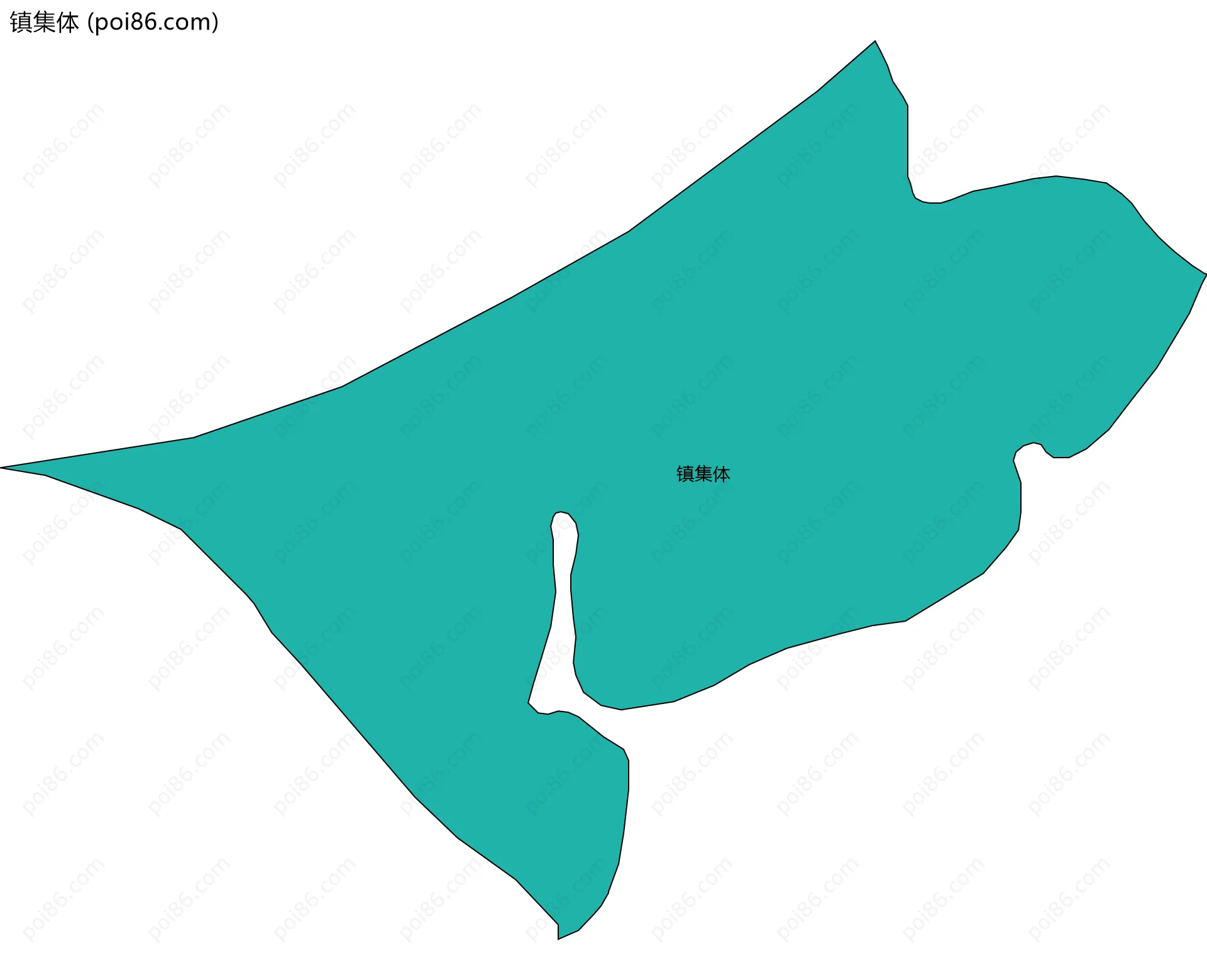 镇集体边界地图