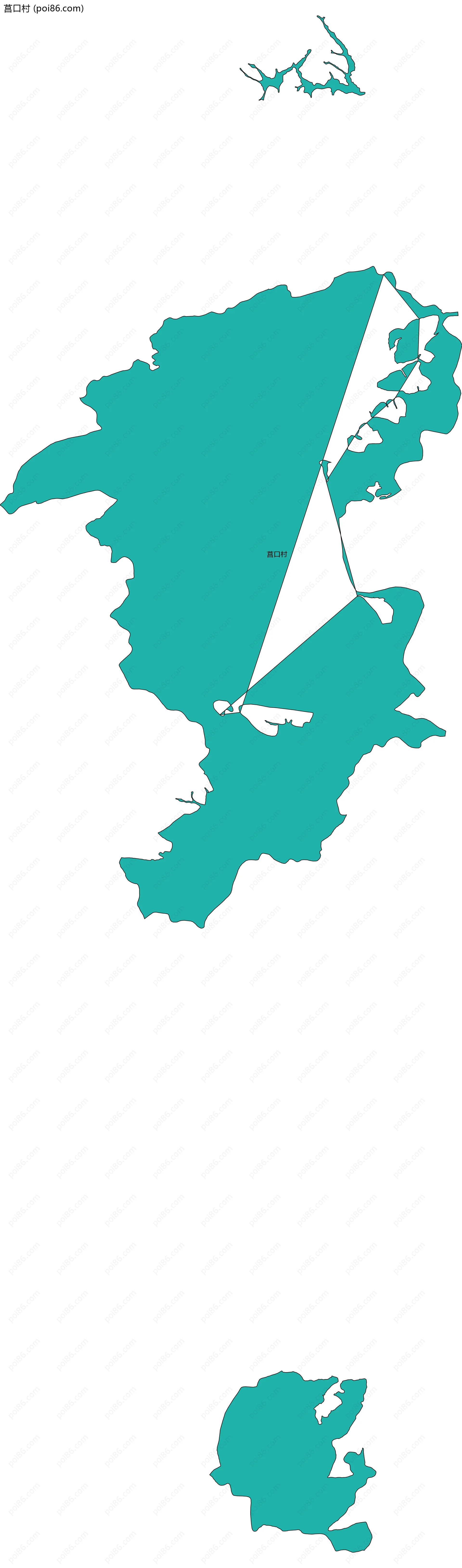 莒口村边界地图