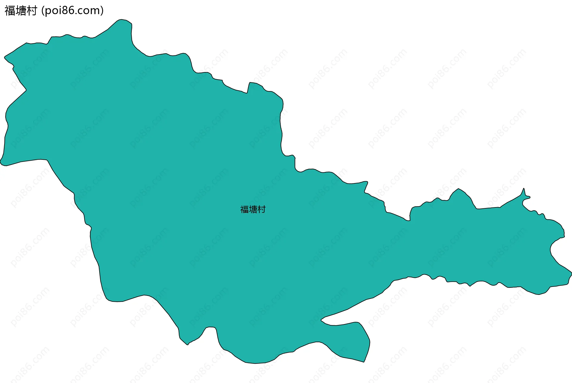 福塘村边界地图