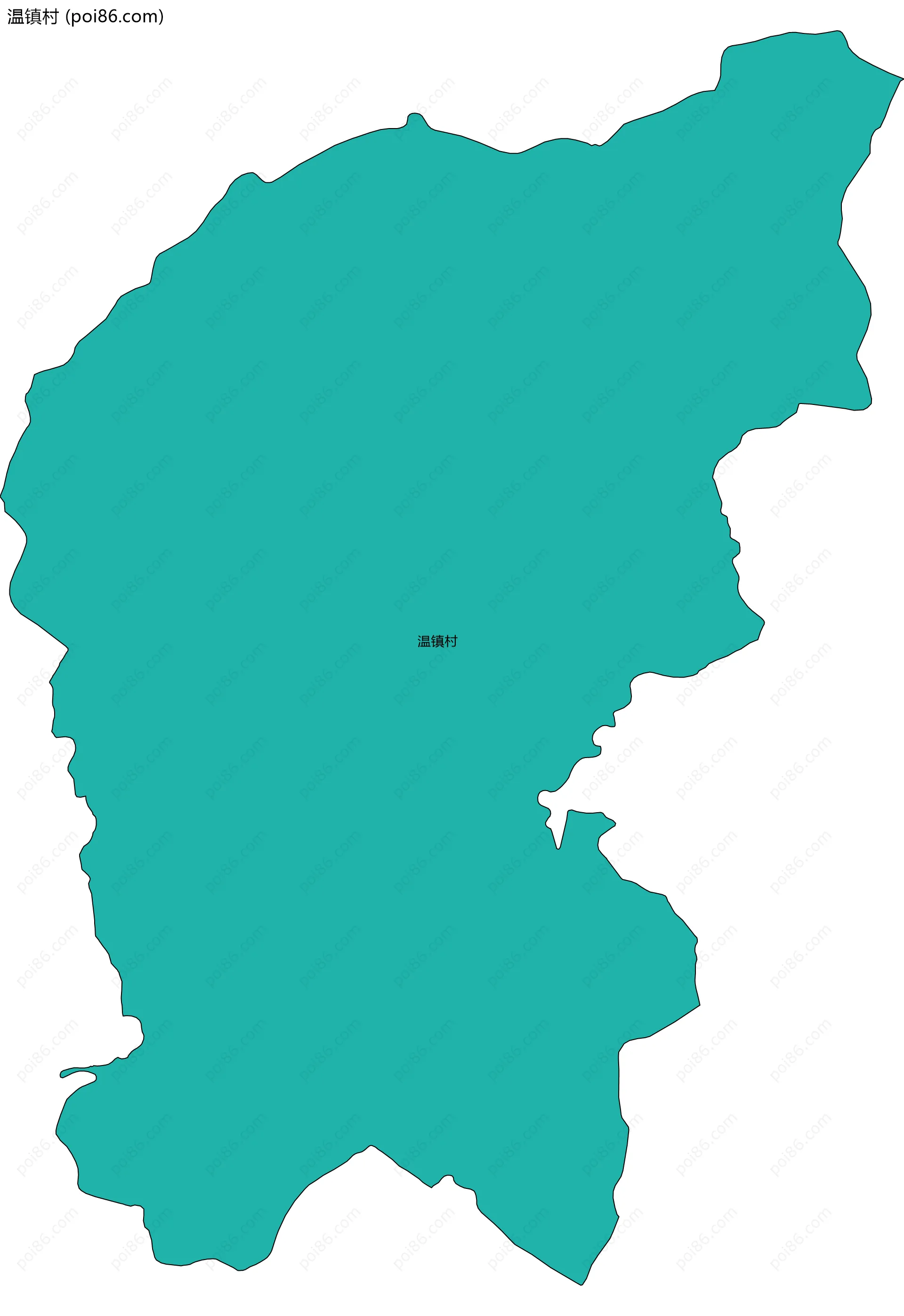 温镇村边界地图