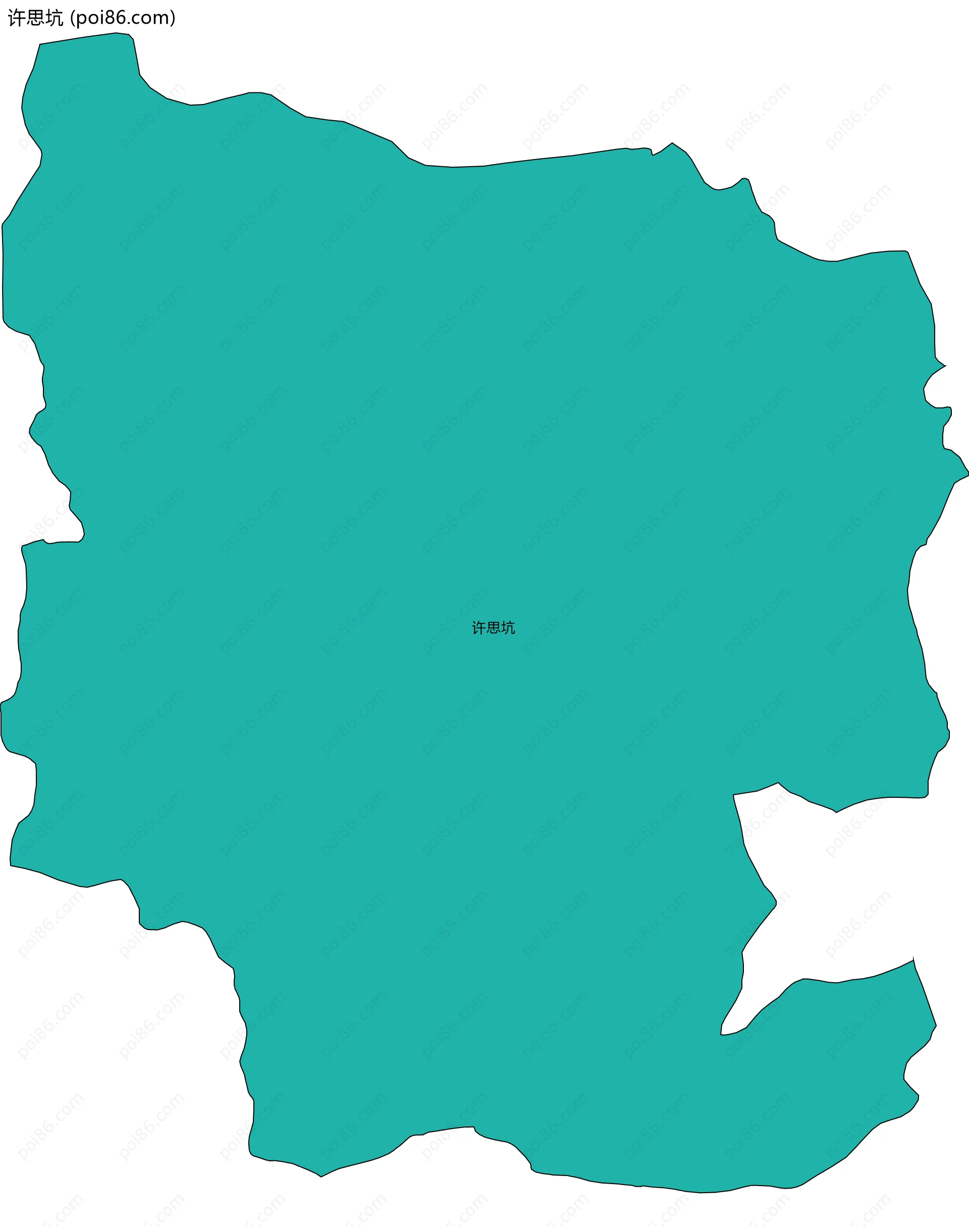 许思坑边界地图