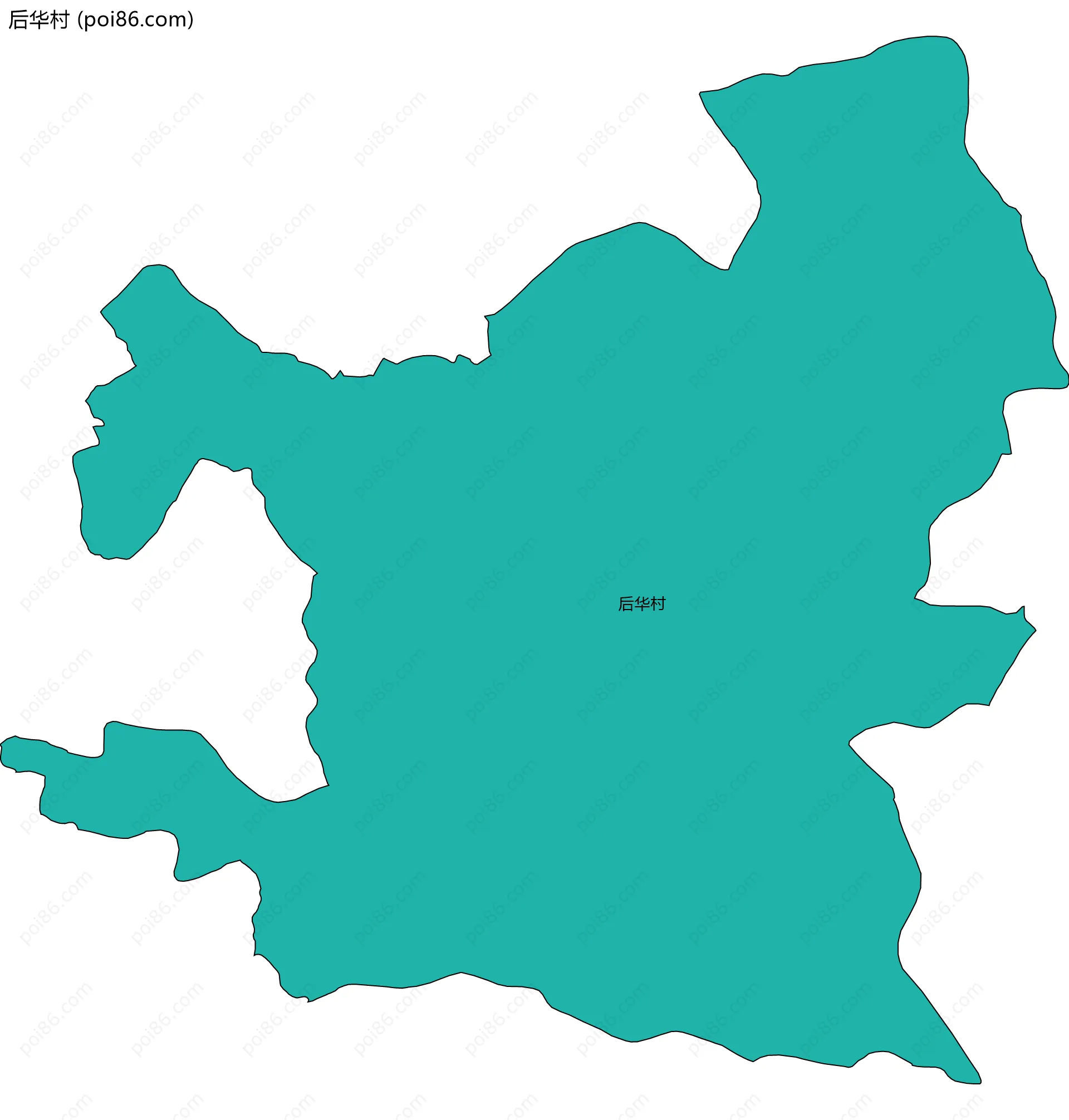 后华村边界地图