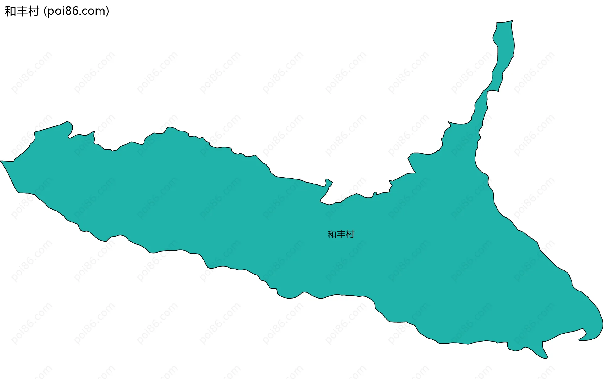 和丰村边界地图