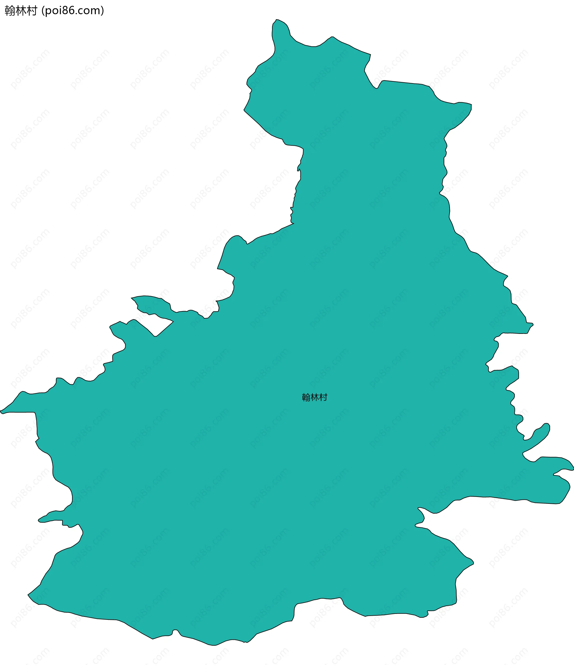 翰林村边界地图