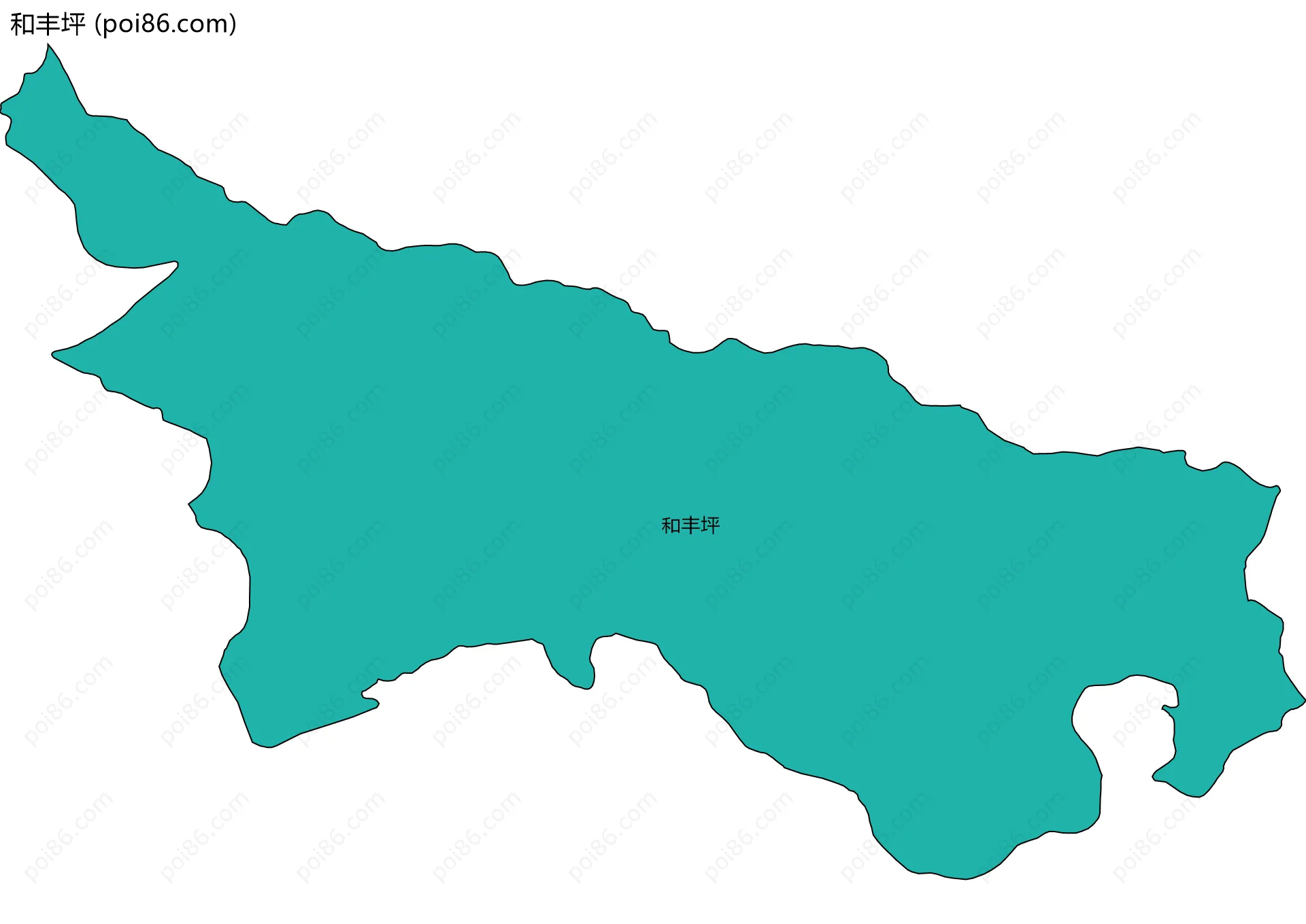 和丰坪边界地图