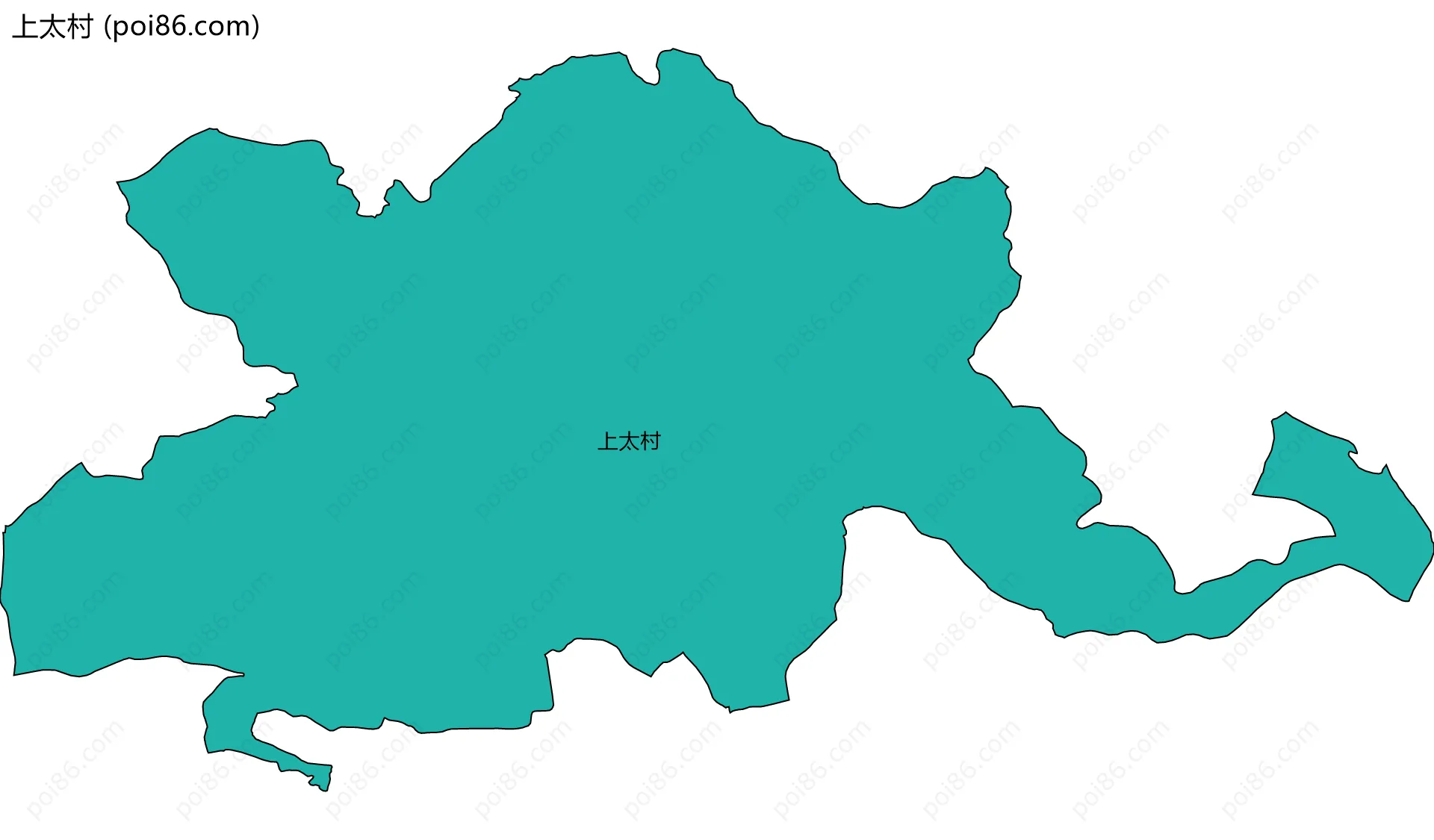 上太村边界地图