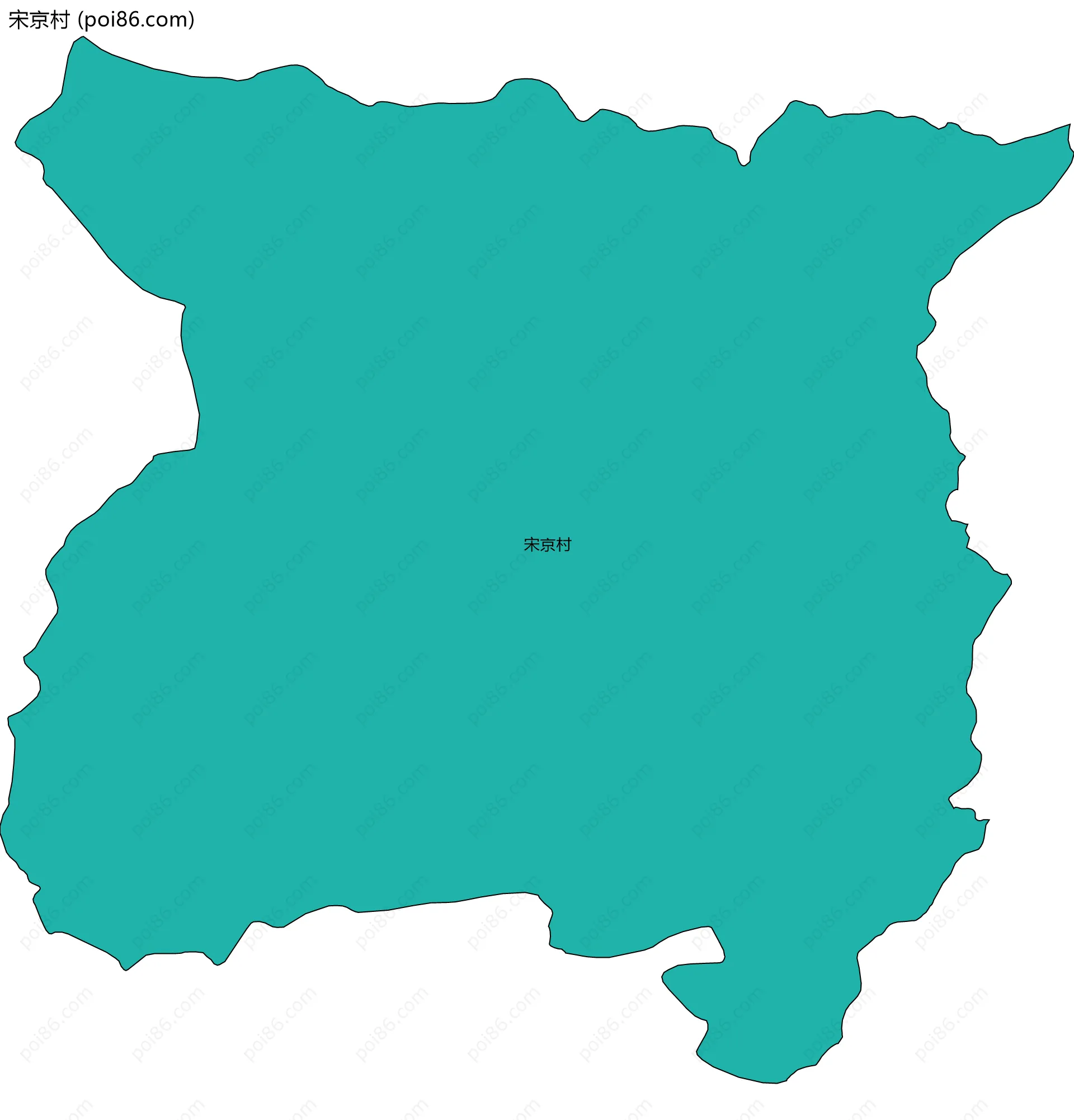 宋京村边界地图
