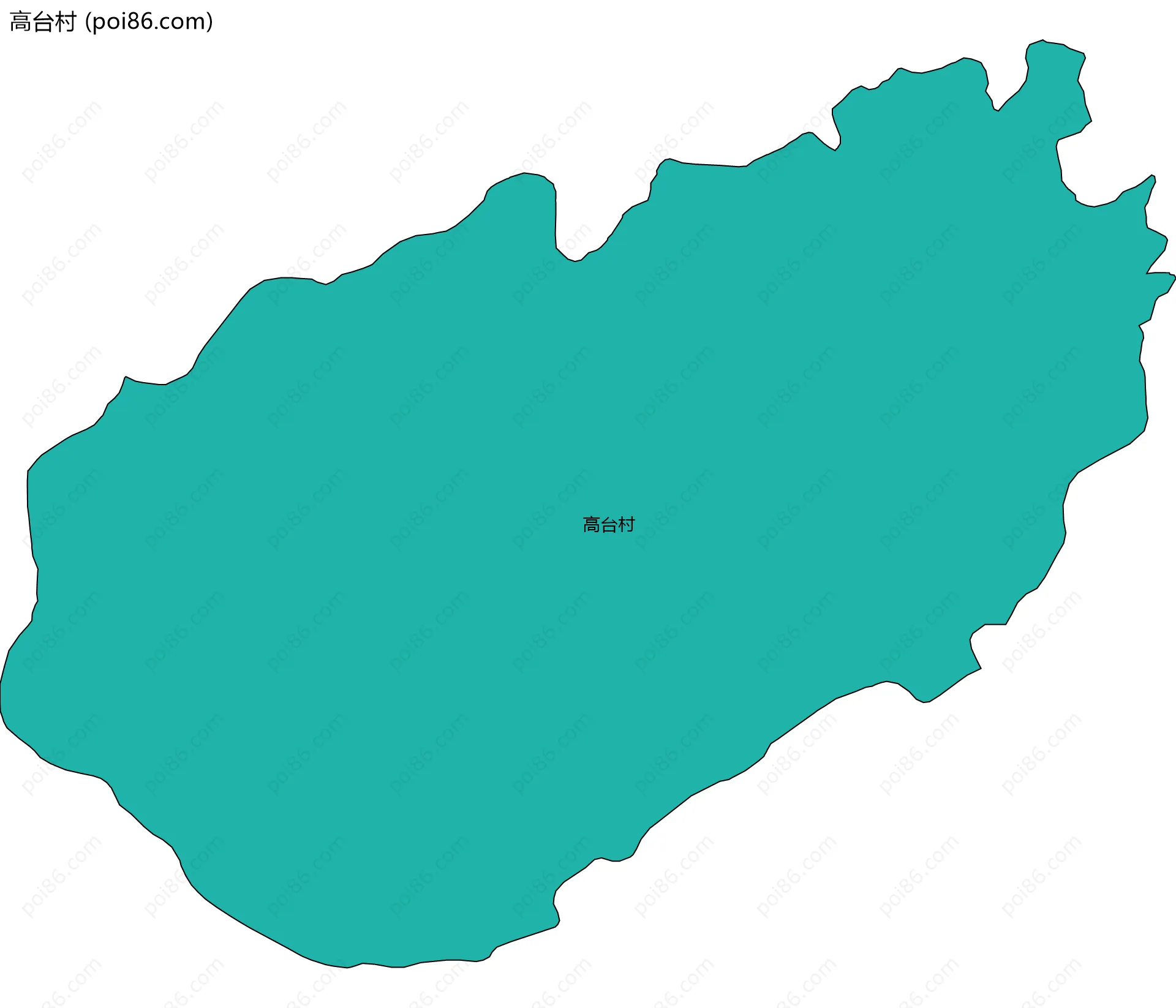 高台村边界地图