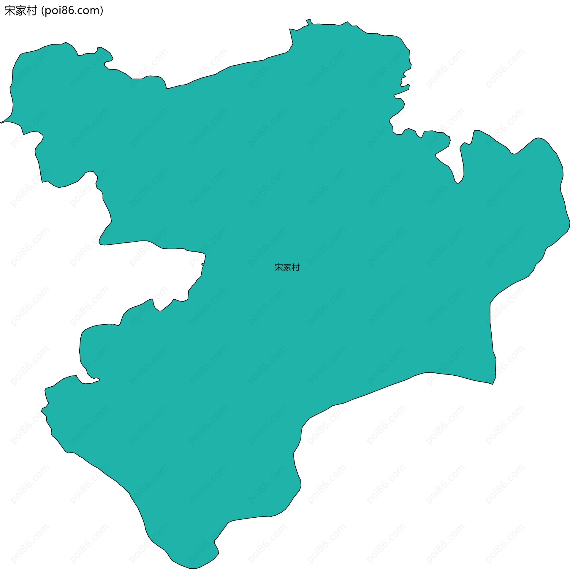 宋家村边界地图