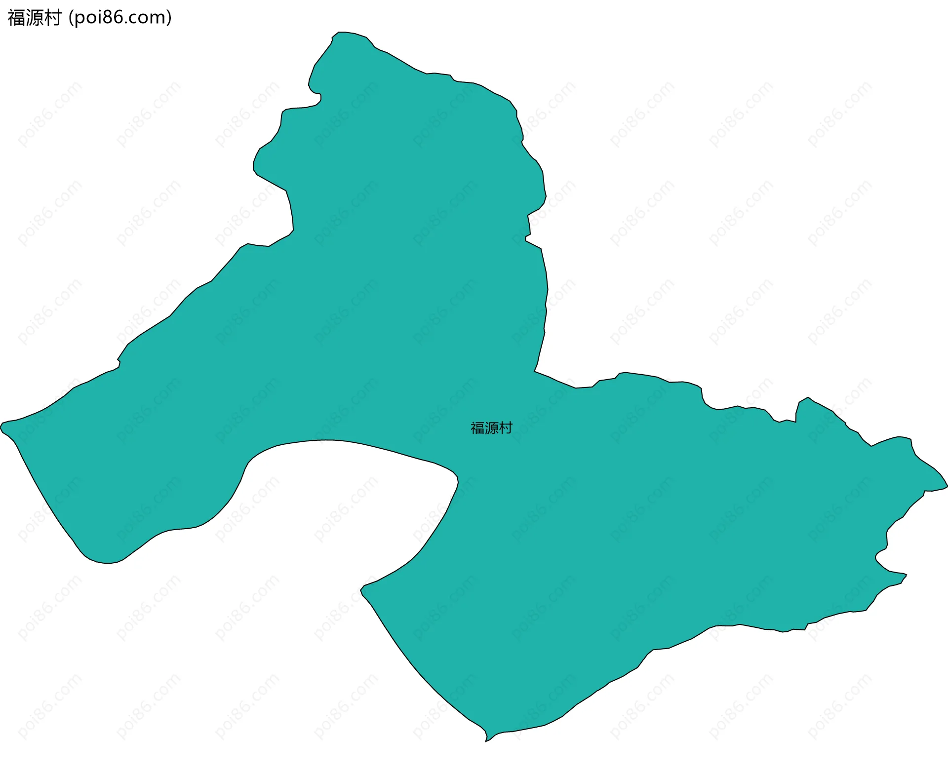 福源村边界地图