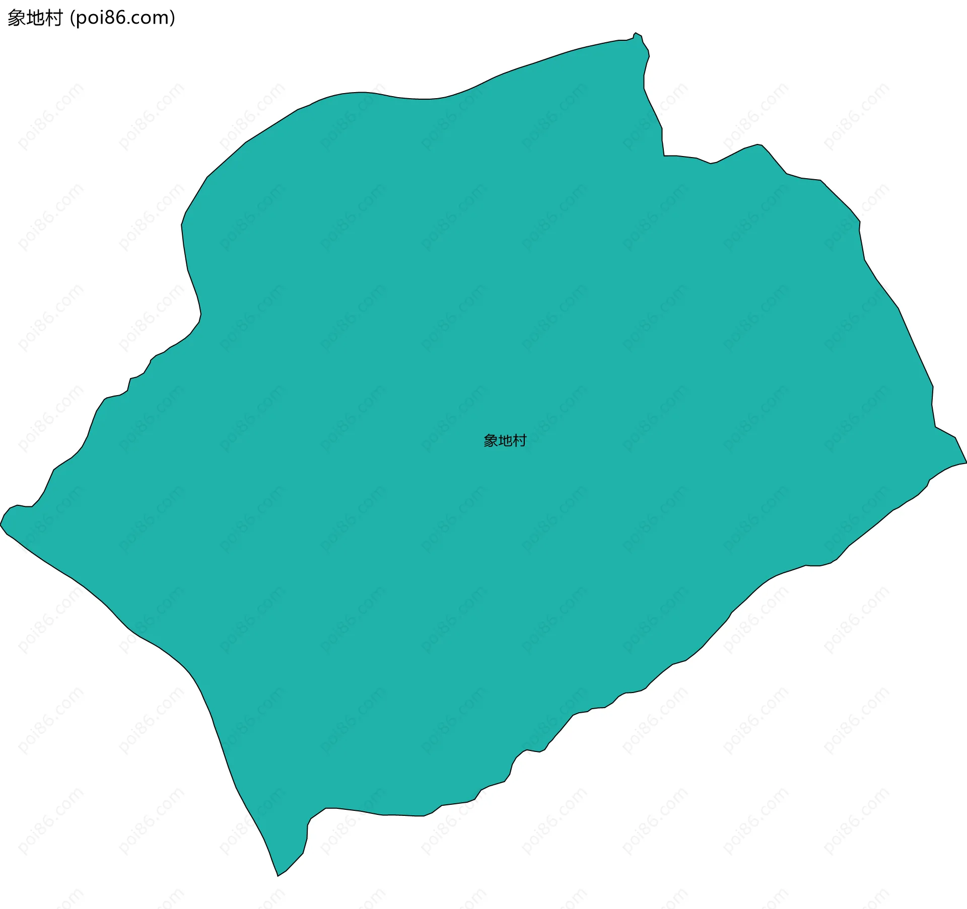 象地村边界地图