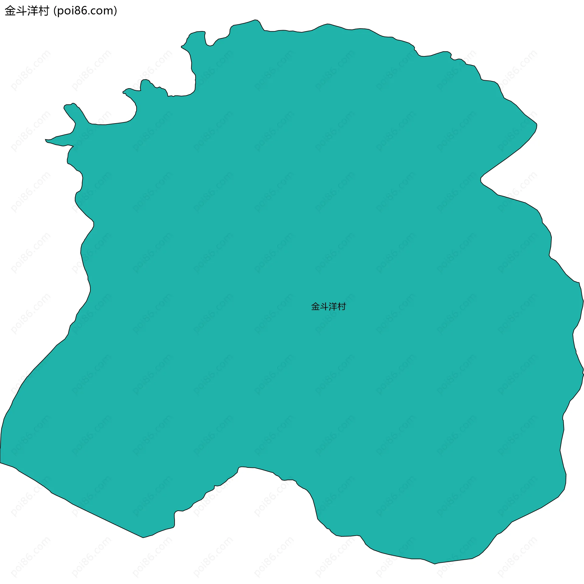 金斗洋村边界地图