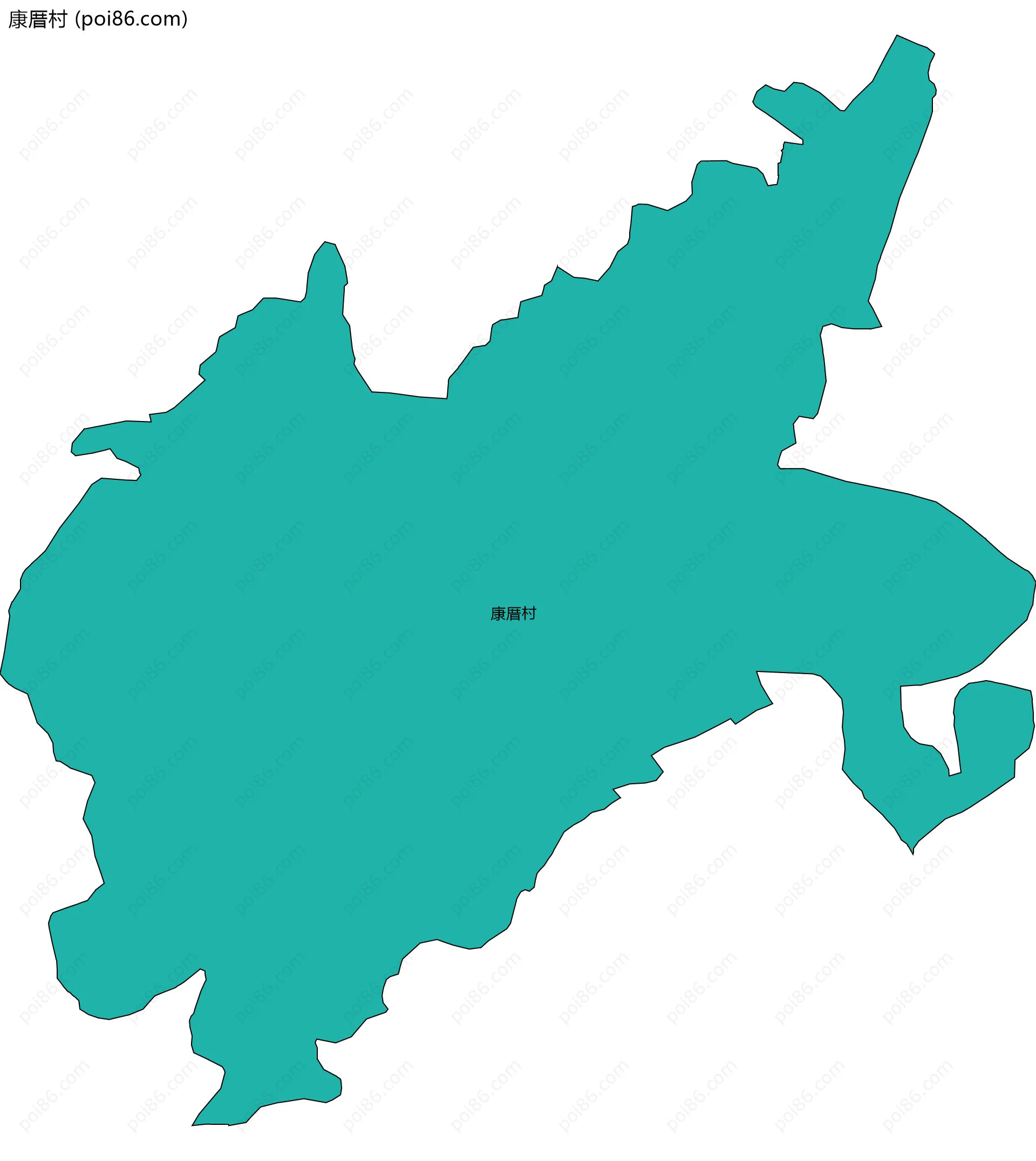 康厝村边界地图