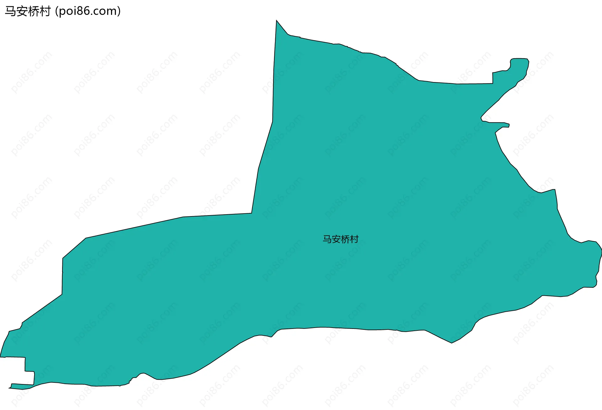马安桥村边界地图