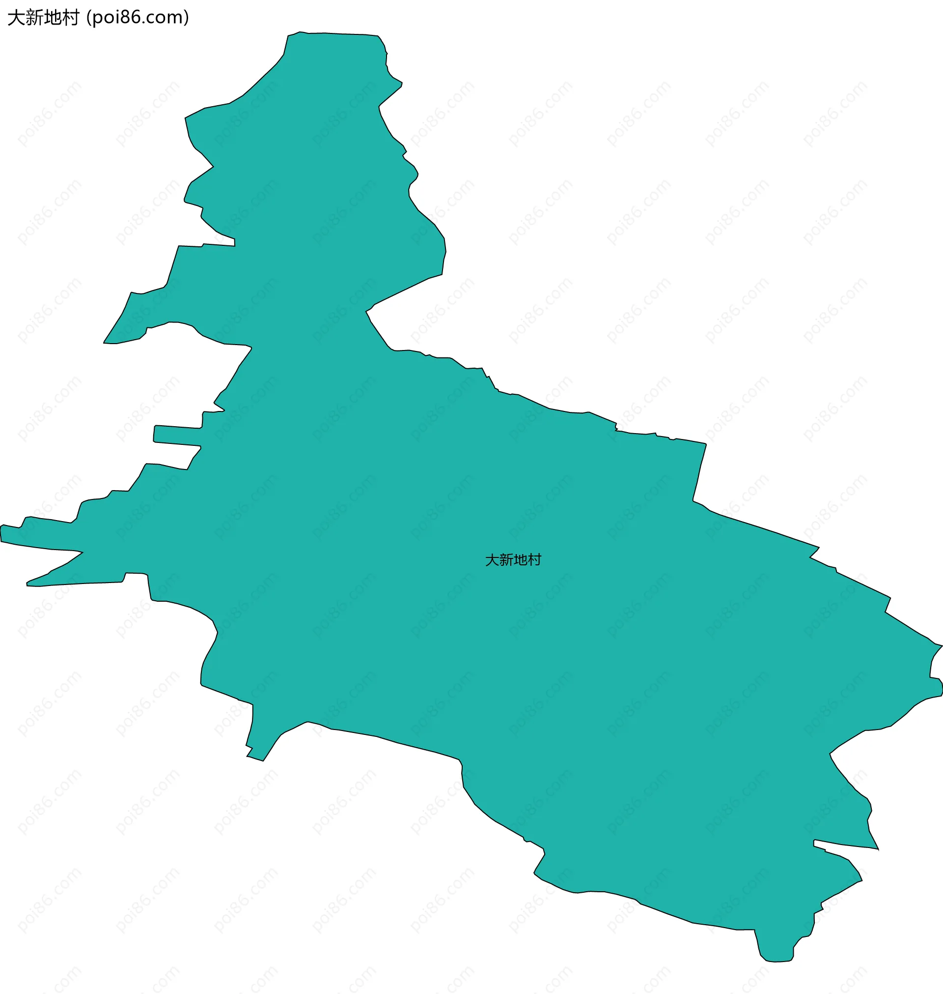 大新地村边界地图