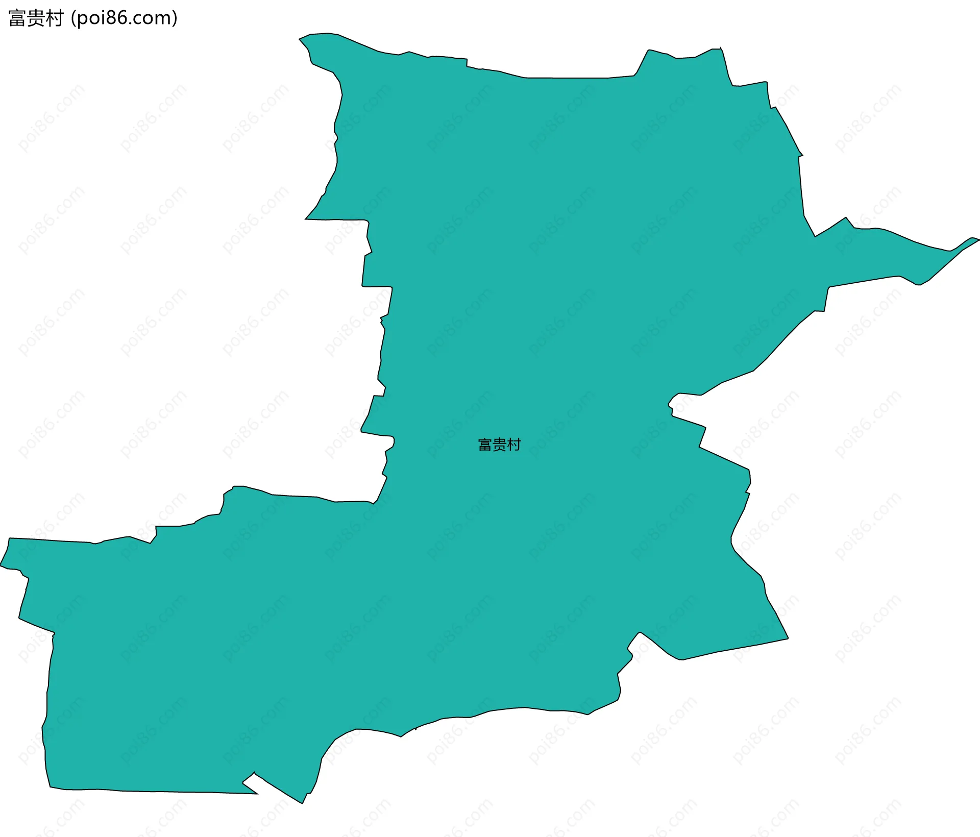 富贵村边界地图