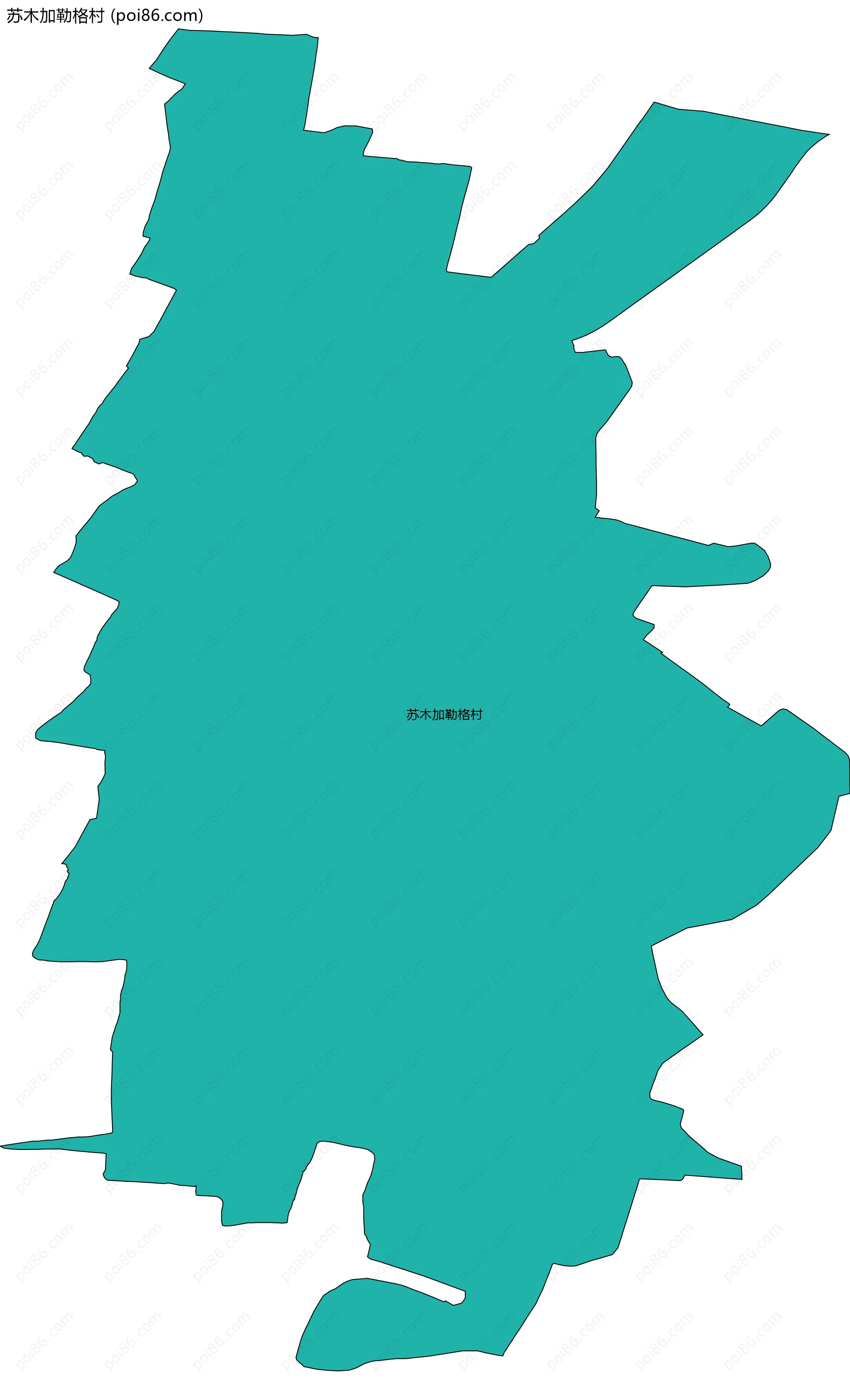 苏木加勒格村边界地图