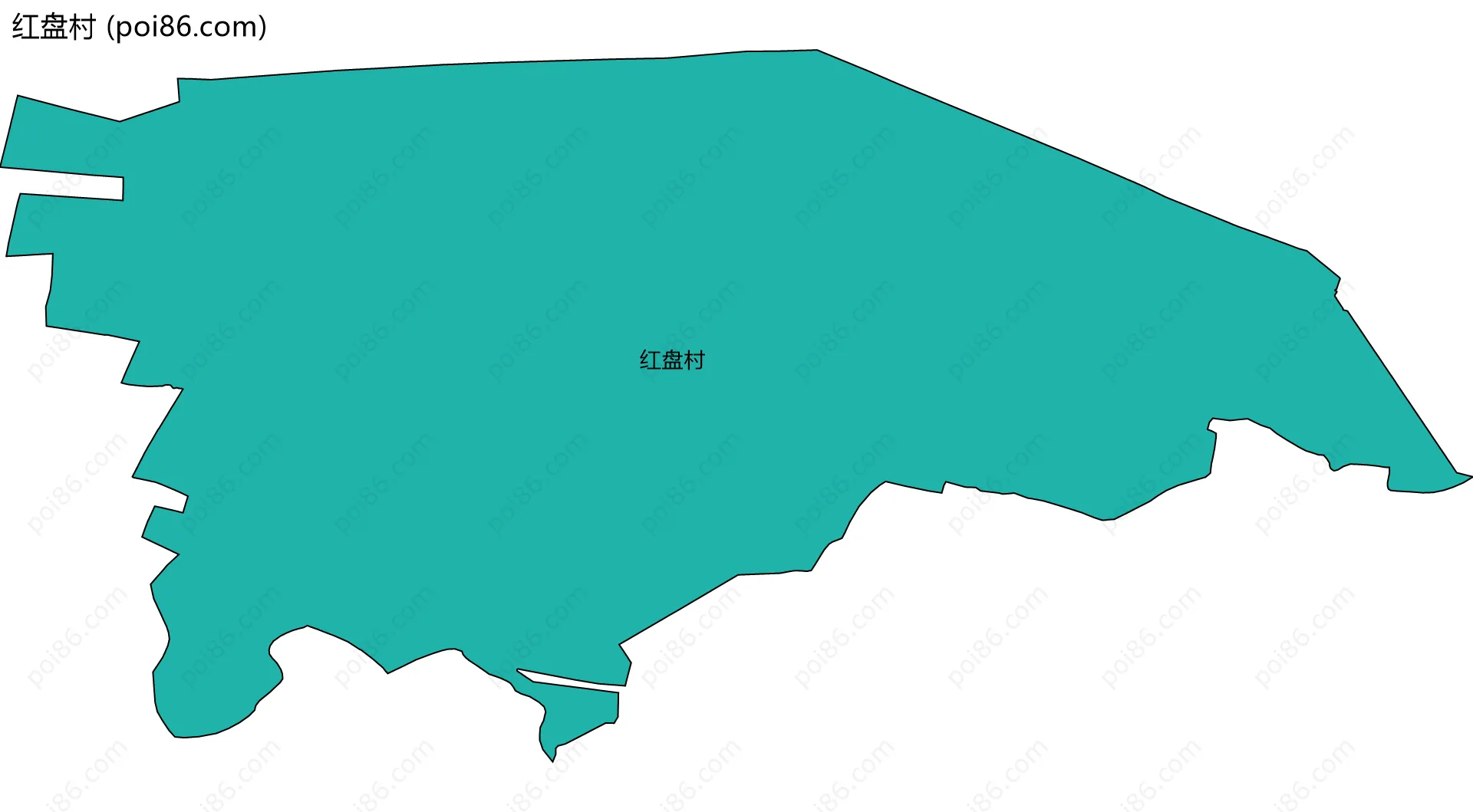 红盘村边界地图