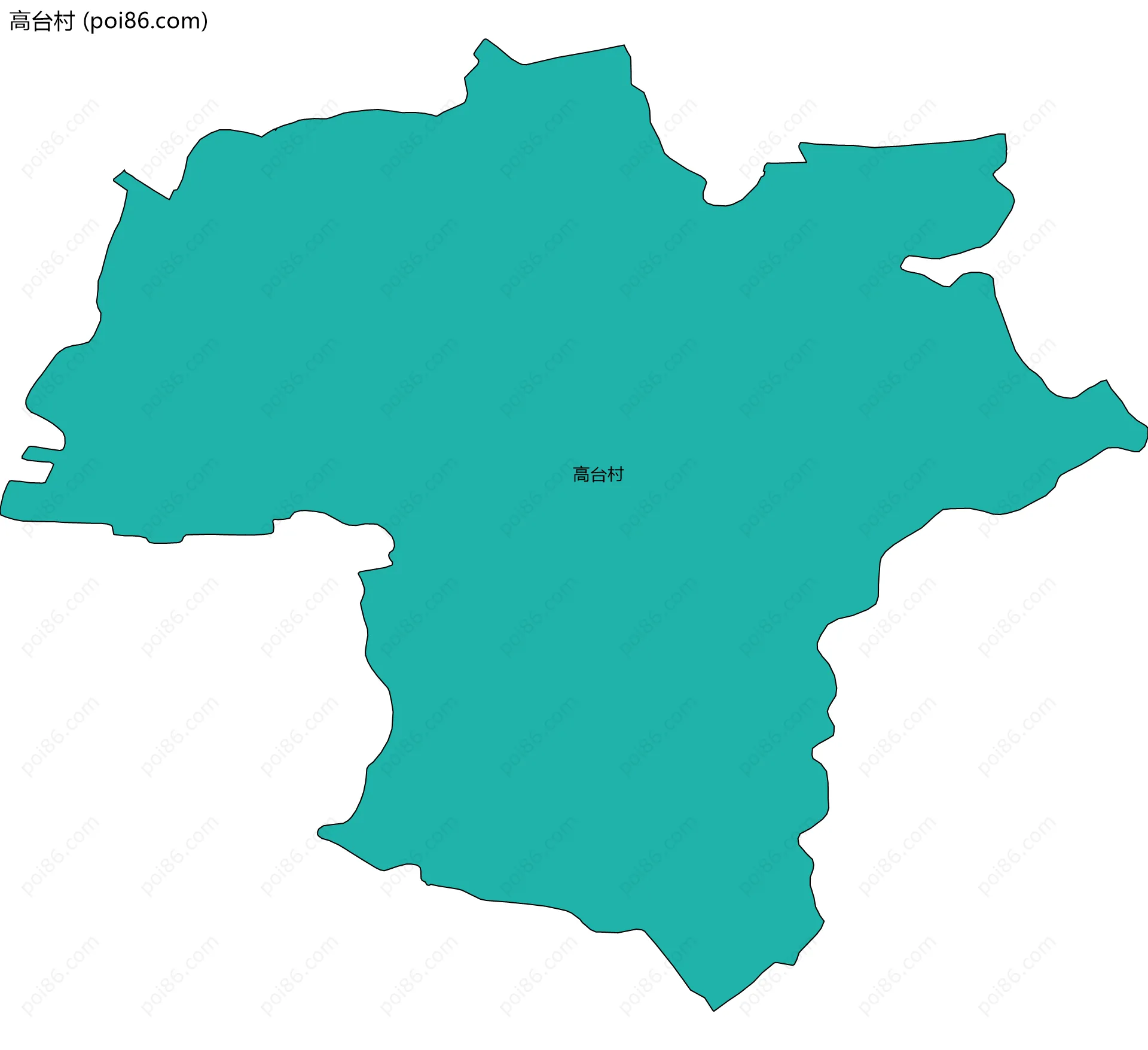 高台村边界地图