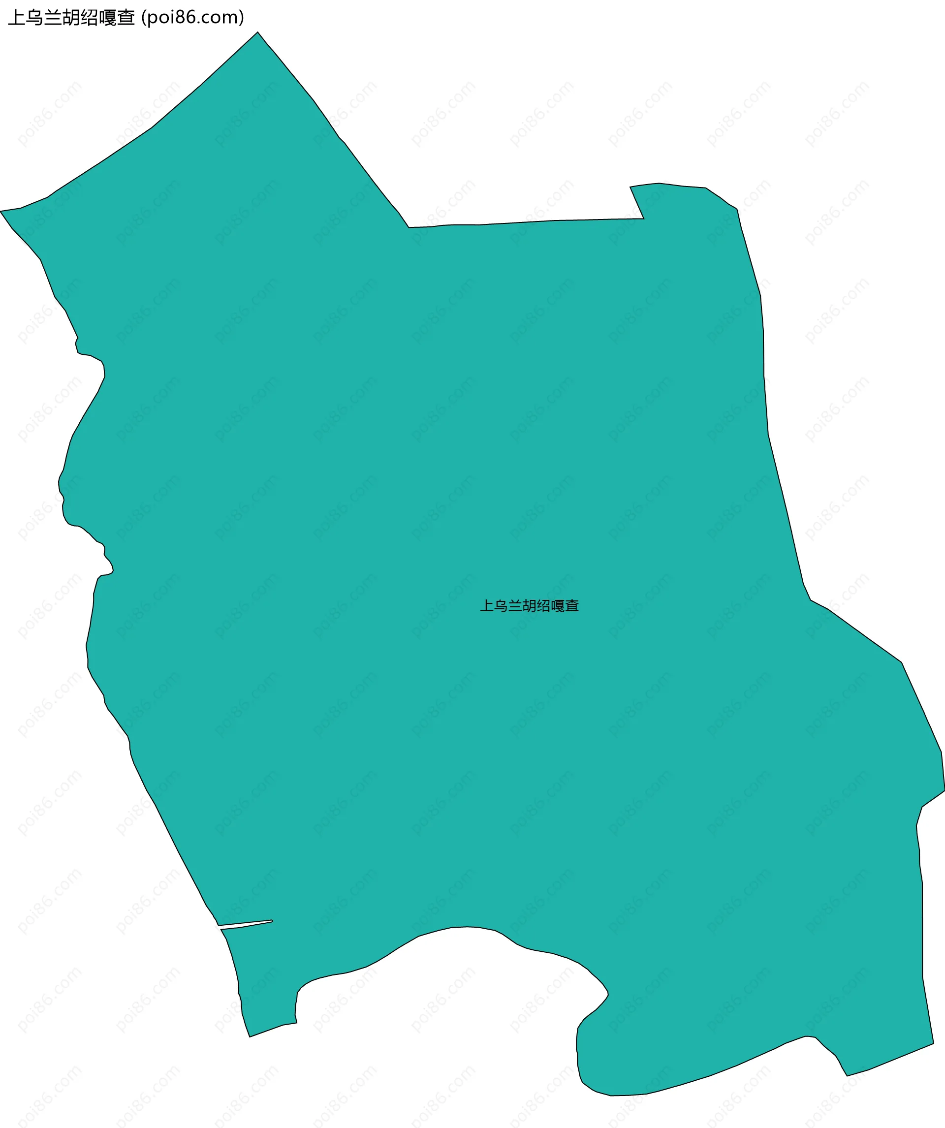 上乌兰胡绍嘎查边界地图