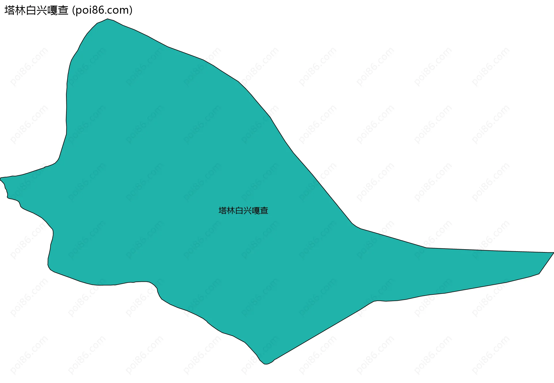 塔林白兴嘎查边界地图