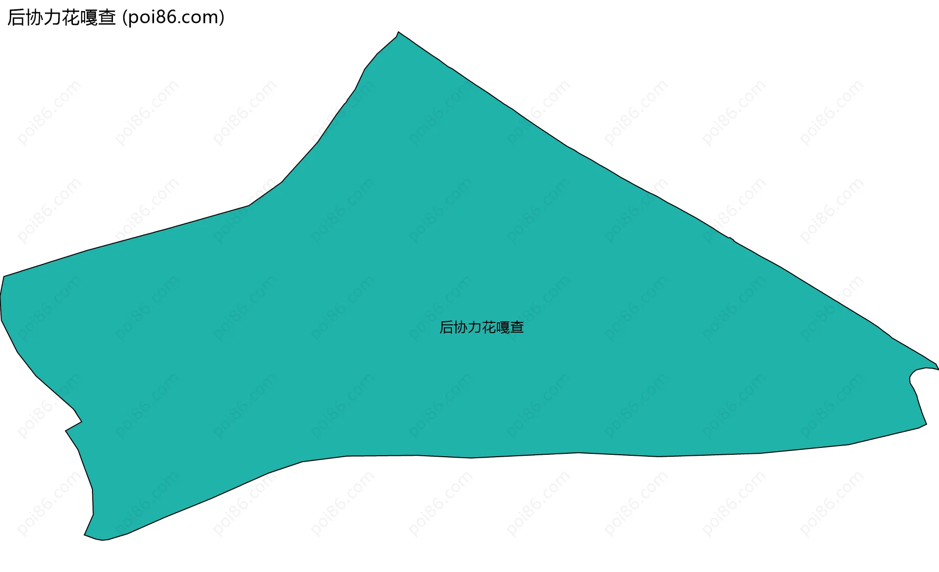 后协力花嘎查边界地图