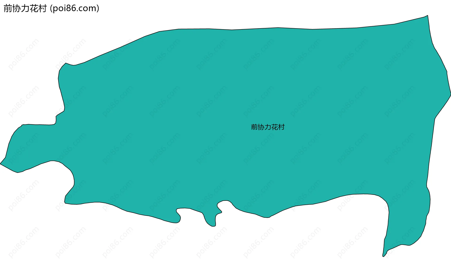 前协力花村边界地图