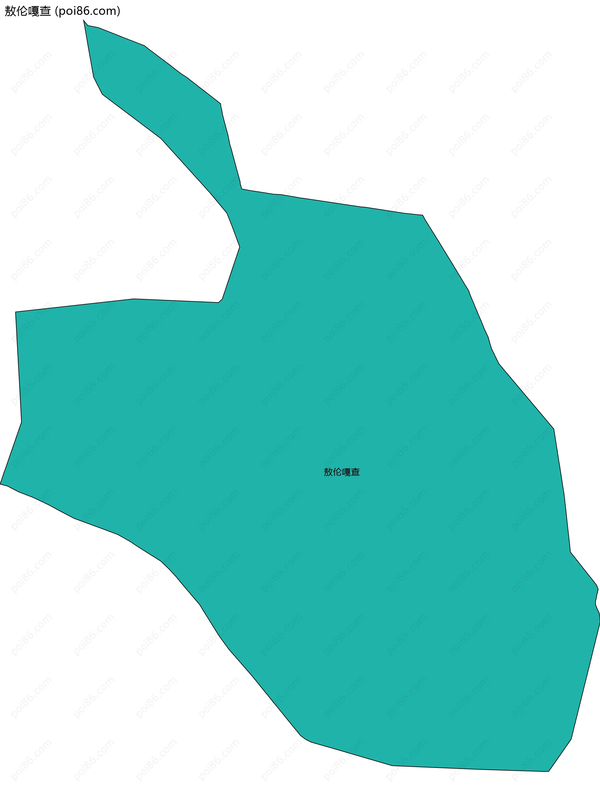 敖伦嘎查边界地图