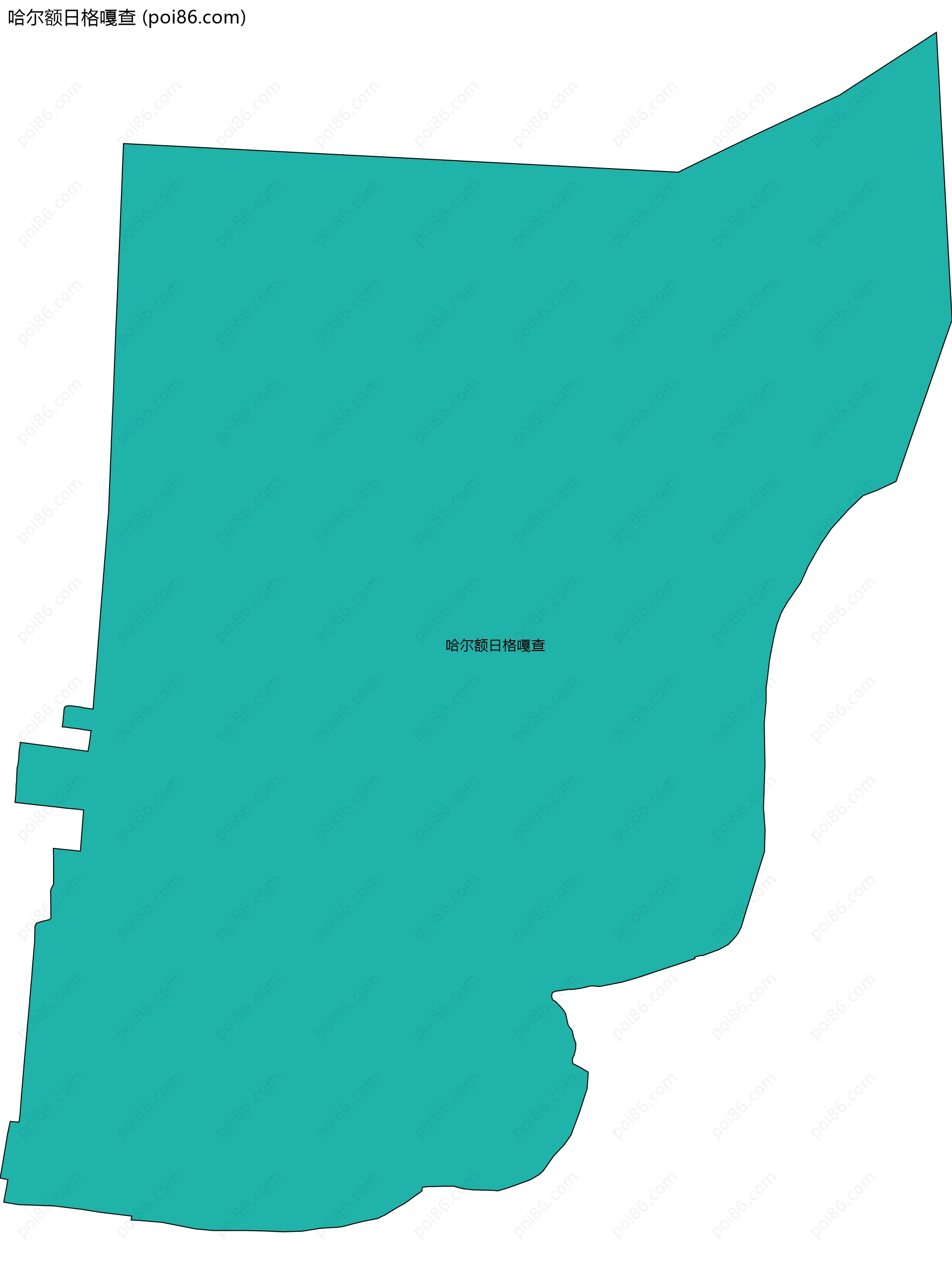 哈尔额日格嘎查边界地图